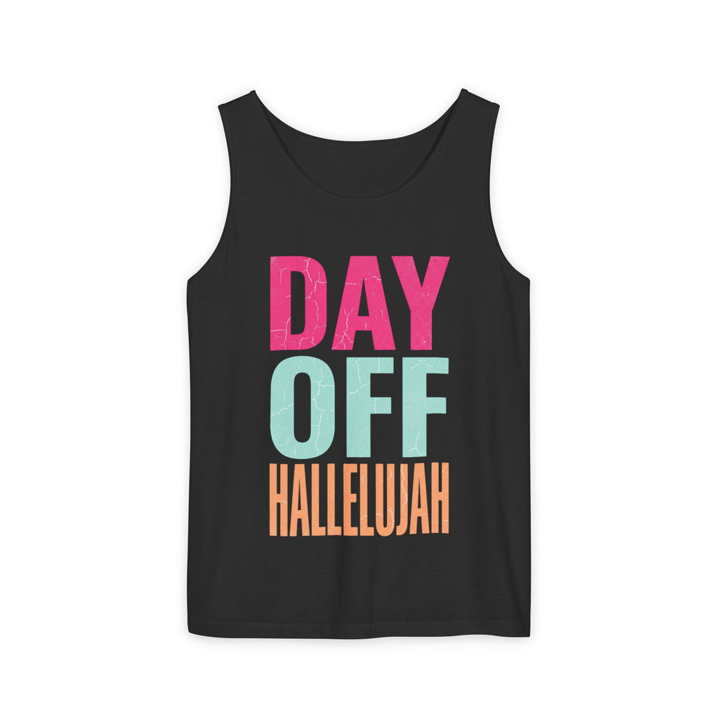 Day Off Hallelujah Tank Top — Funny Relaxation Vacation Shirt