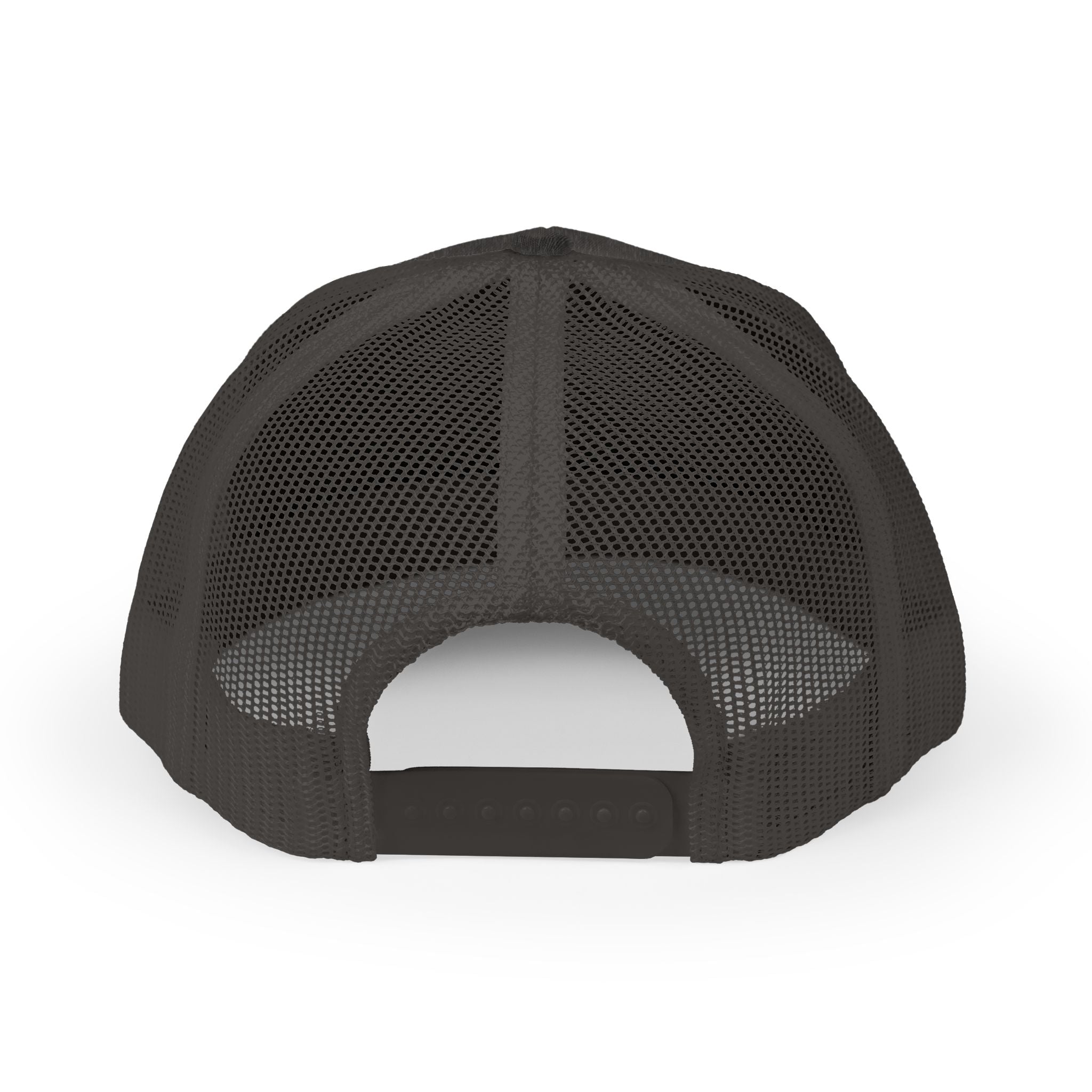 YAHWEH Gold Script Snapback Trucker Cap — Faith-Inspired Mesh Back Hat