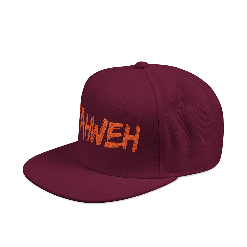 Embroidered "Yahweh" Snapback Hat - Streetwear Christian Cap