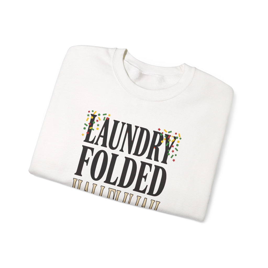 Laundry Folded Hallelujah Sweatshirt | Everything Hallelujah, Cozy Typography