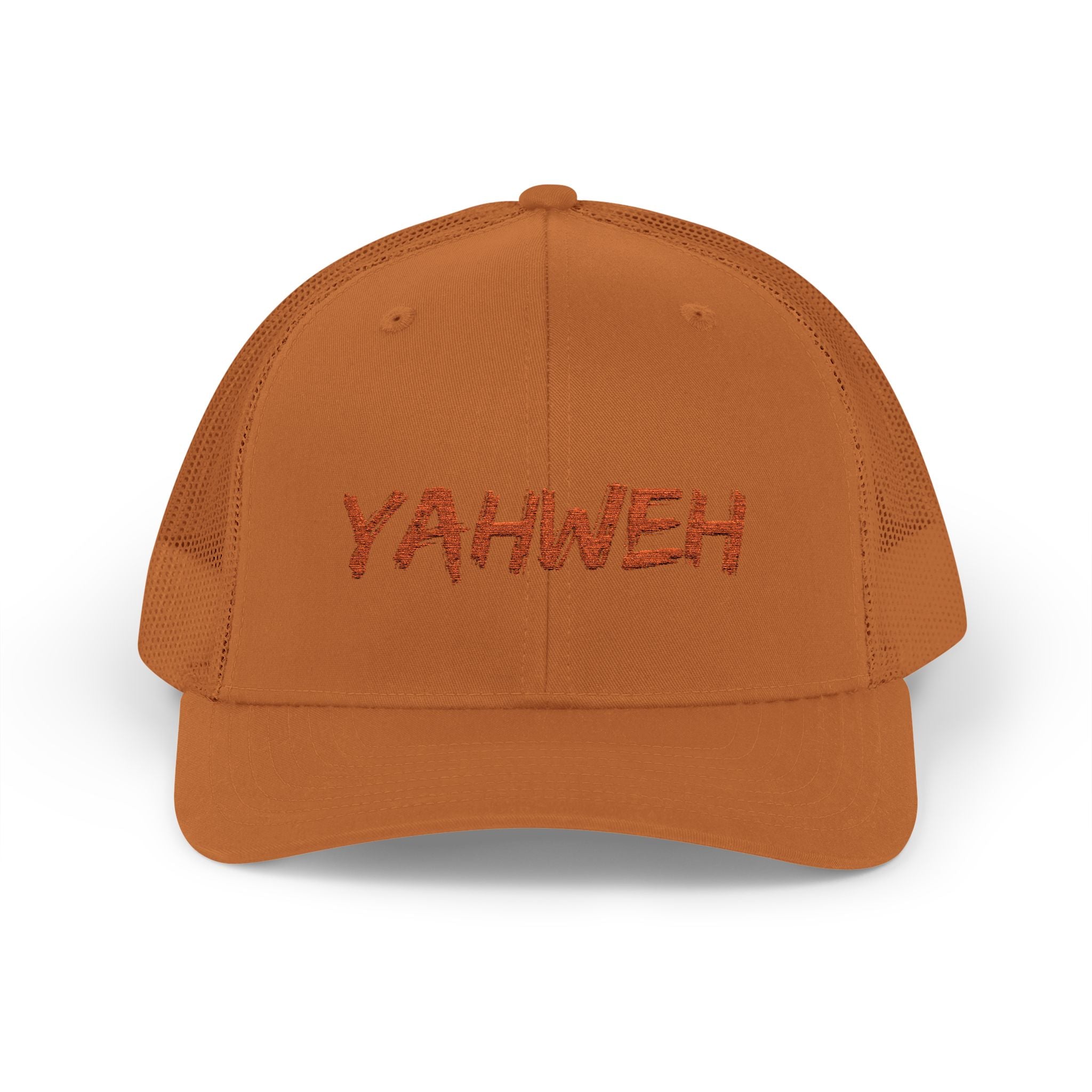 Yahweh Embroidered Trucker Cap (Mesh Back)