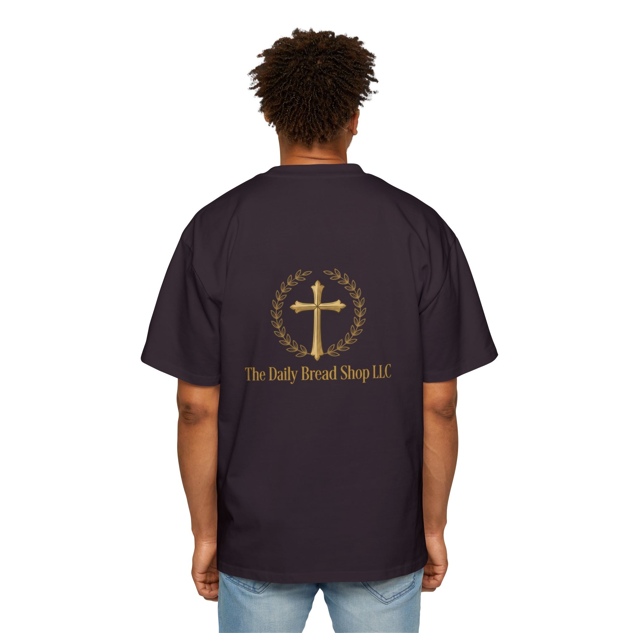 Christian Graphic Tee — "God Will Fight Your Battle" Oversized T‑Shirt