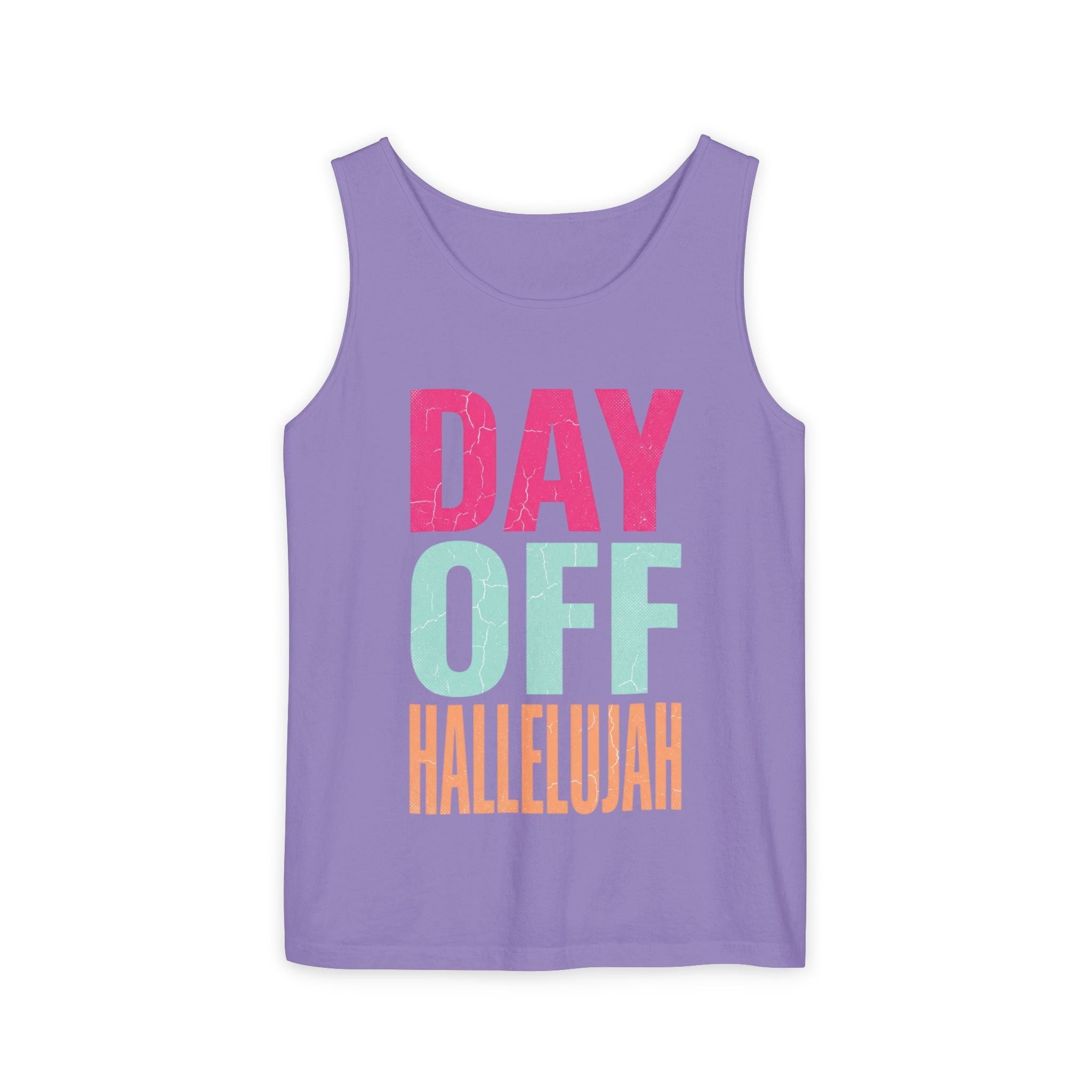 Day Off Hallelujah Tank Top — Funny Relaxation Vacation Shirt