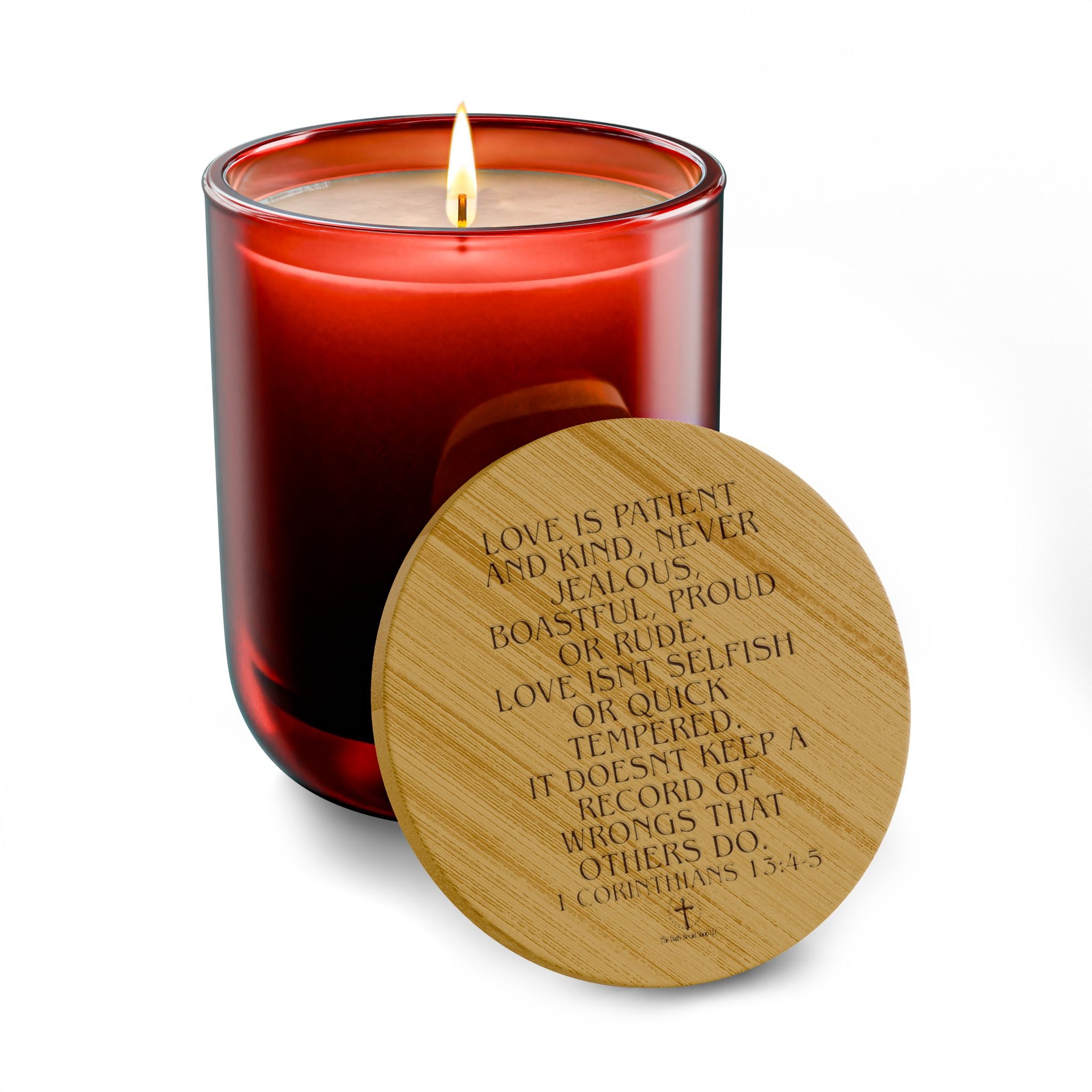 Engraved 14oz Scented Soy Candle – Natural Bamboo Lid, Aromatherapy Gift