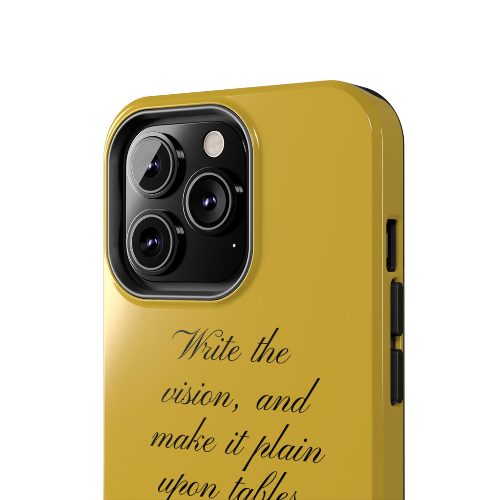 Habakkuk 2:2 Scriptural Tough Phone Case — "Write the vision" Christian Phone Cover
