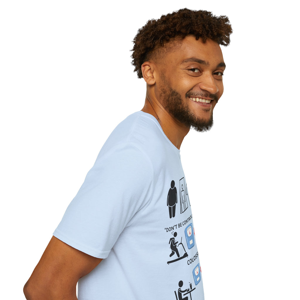 T-Shirt — “Don’t Be Controlled By Your Body” Christian Fitness Graphic