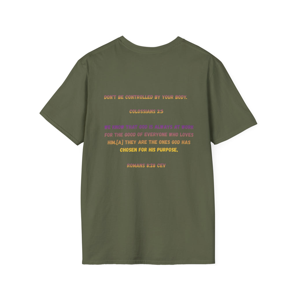 Christian Inspirational T-Shirt — Colossians 3:5 Faith Message