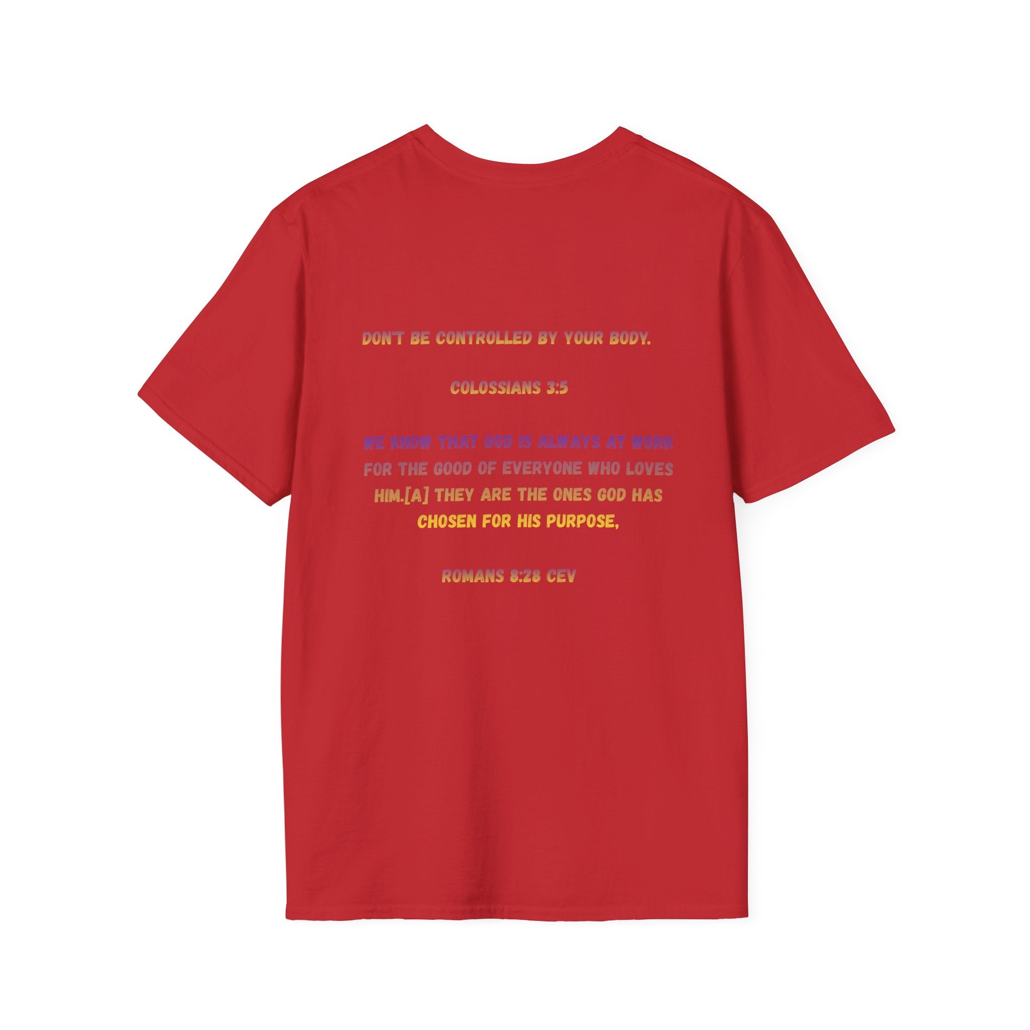 Christian Inspirational T-Shirt — Colossians 3:5 Faith Message