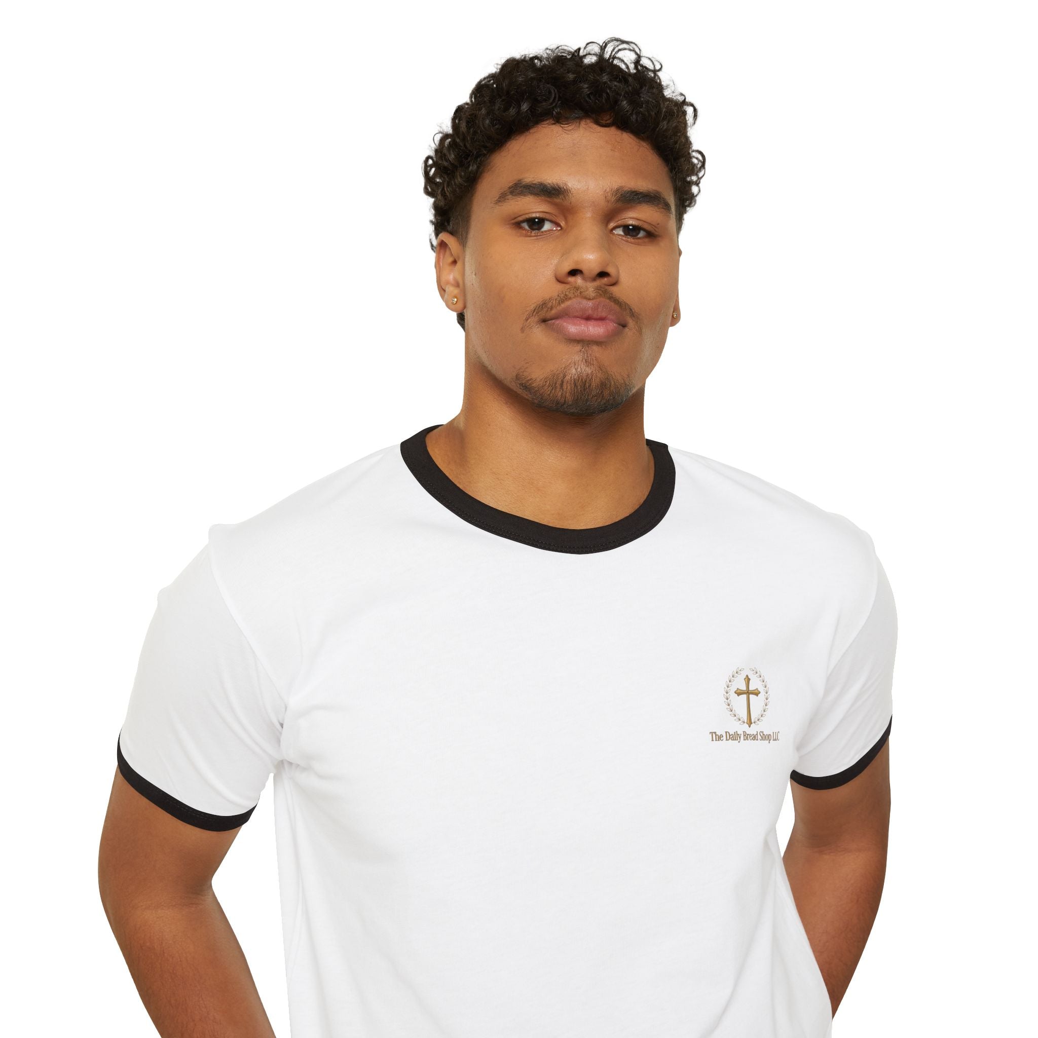 Introducing God Cross Ringer T-Shirt – Faith-Based Vintage Style