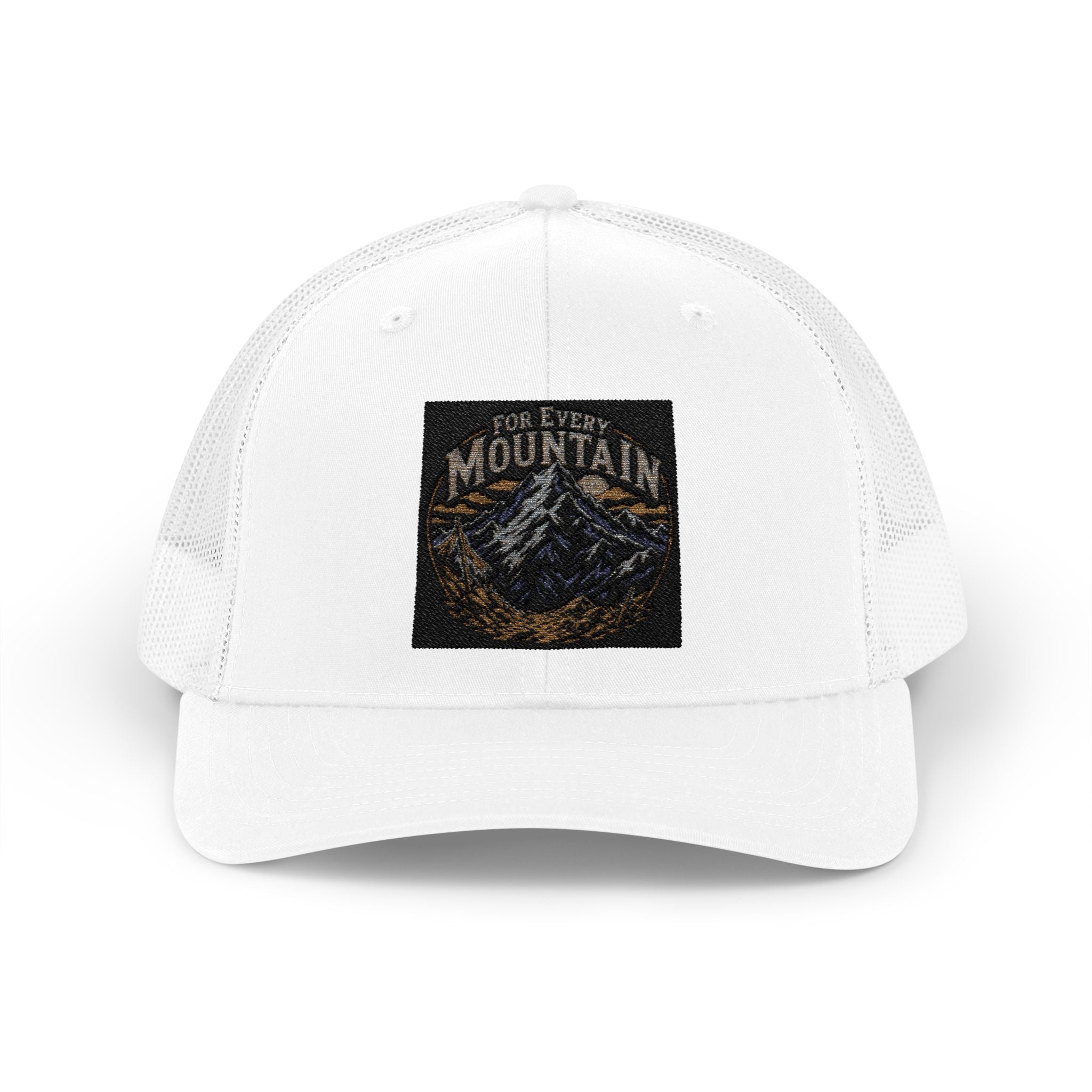 Mountain Patch Trucker Cap — Vintage Outdoor Snapback Hat