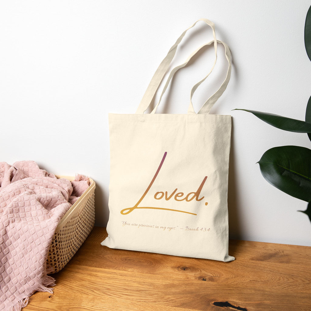 Loved. Canvas Tote Bag  for Gifts & Everyday