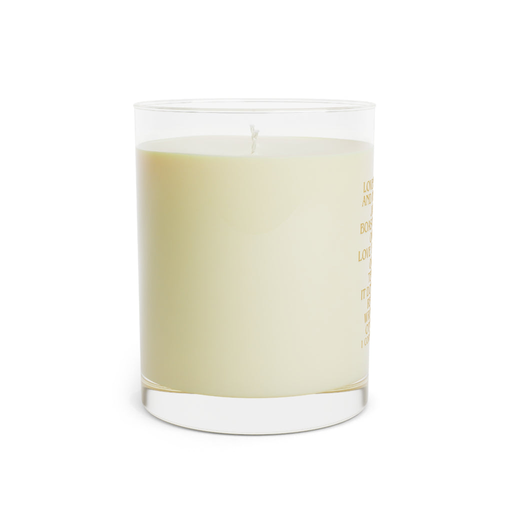 11oz Soy Glass Candle — "Love Is Patient and Kind" Inspirational Verse