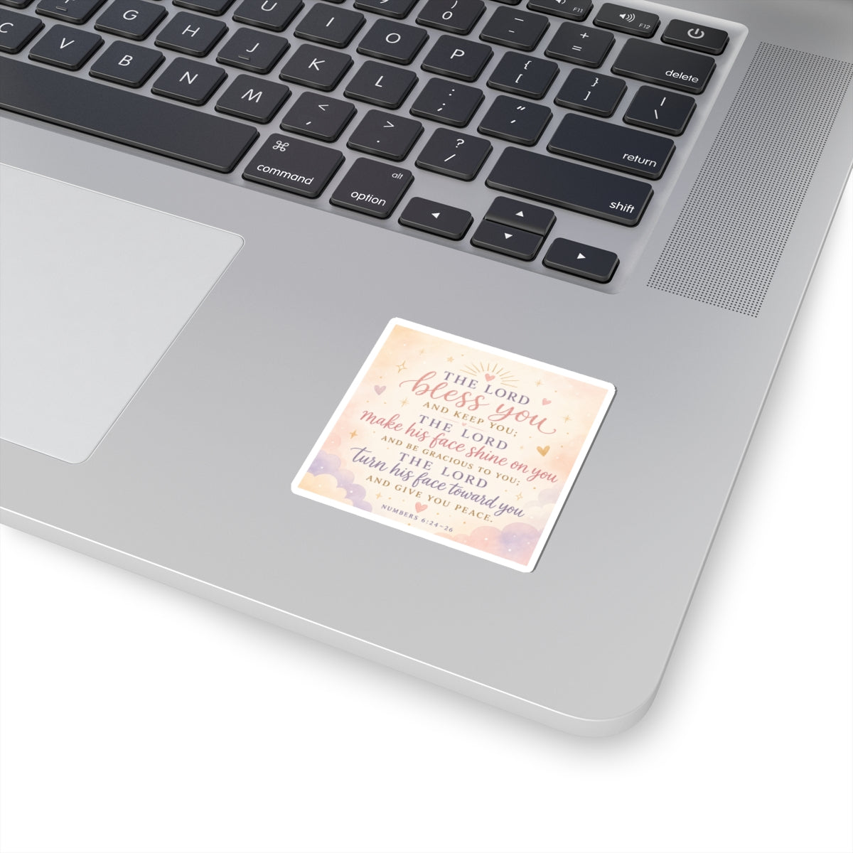 Bless You Bible Verse Sticker — Numbers 6:24-26 Inspirational Kiss-Cut Sticker
