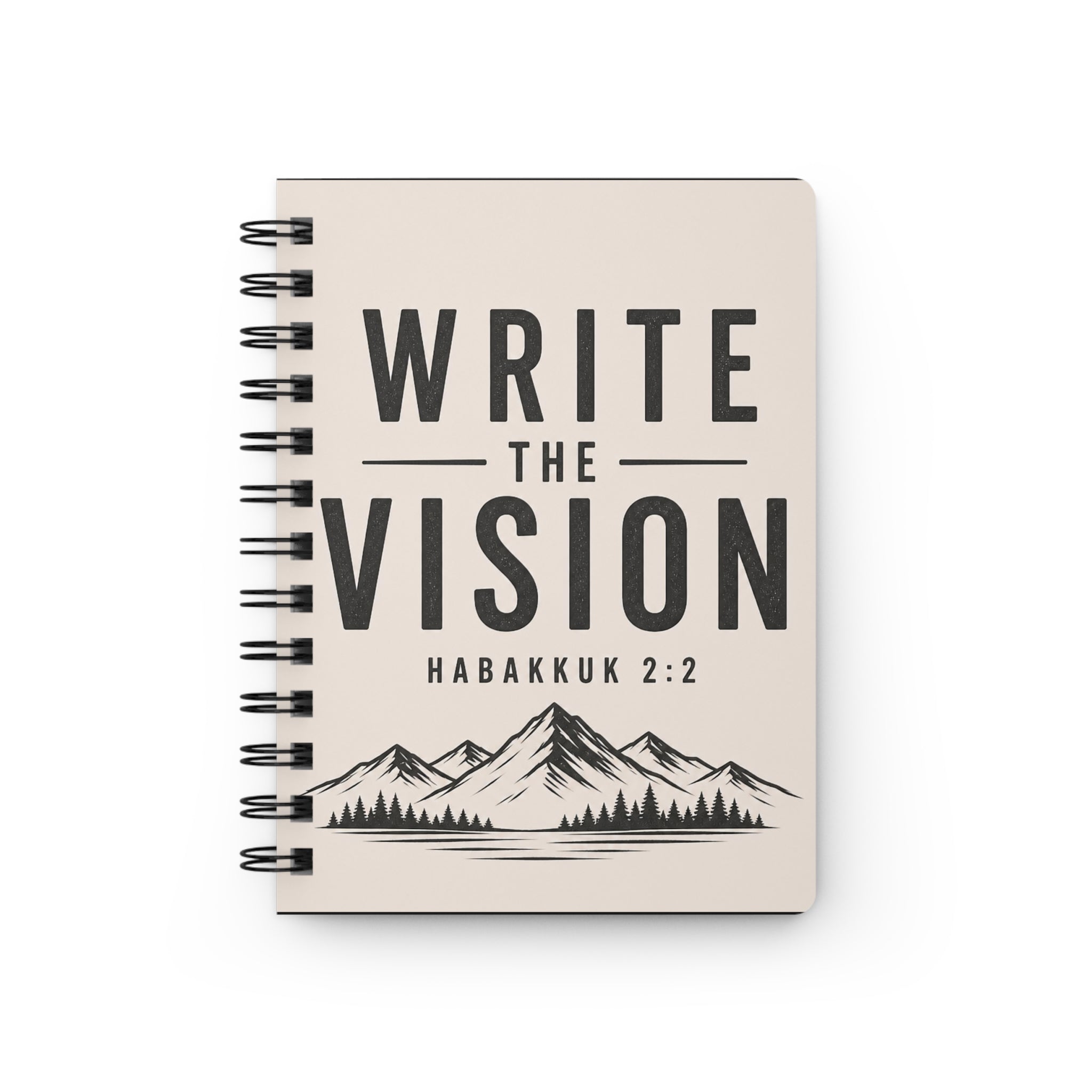 Spiral Journal — "Write the Vision" & Proverbs 3:5 Inspirational Notebook