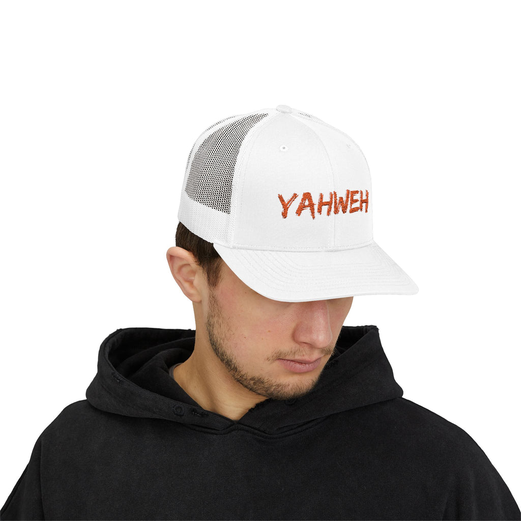 Yahweh Embroidered Trucker Cap (Mesh Back)