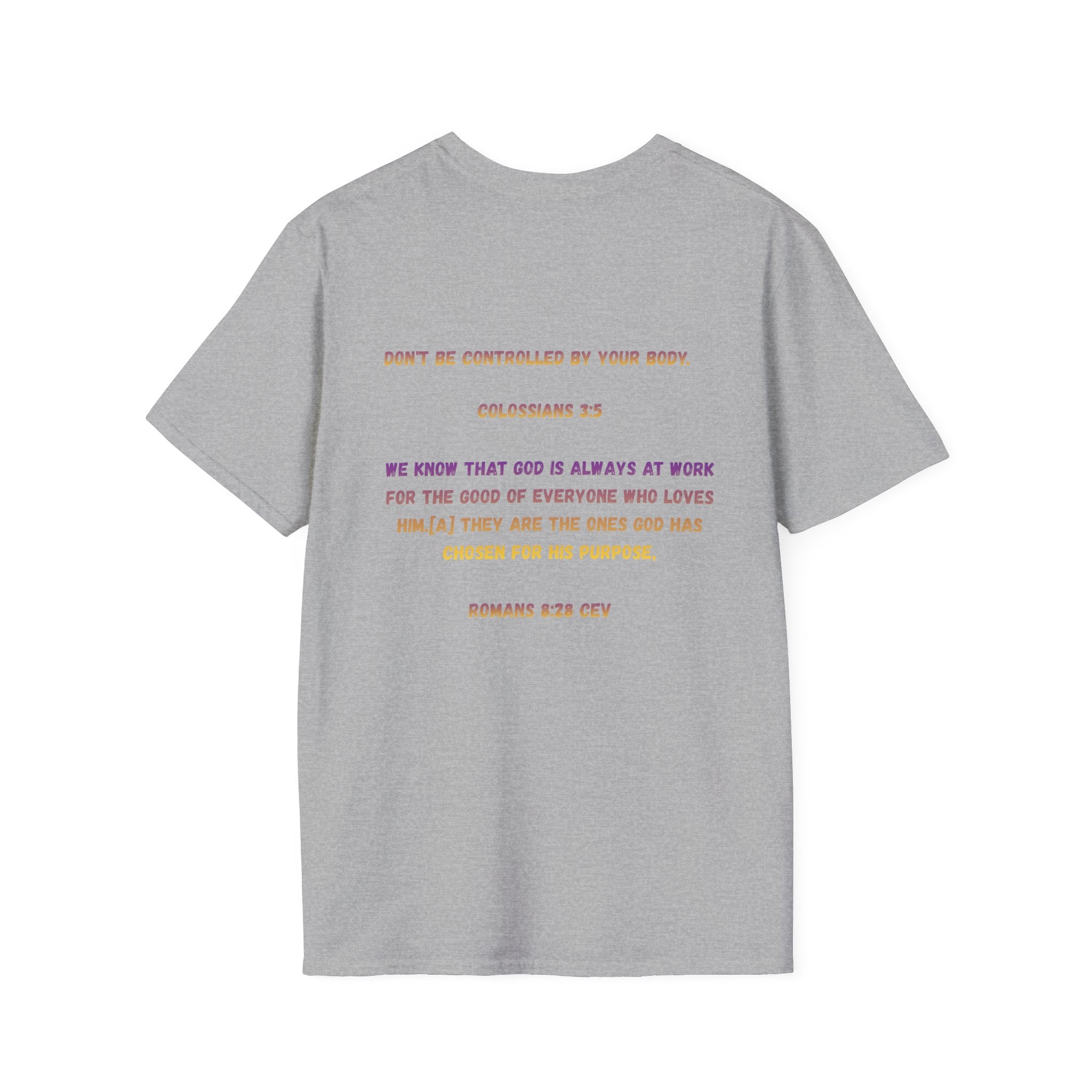 Christian Inspirational T-Shirt — Colossians 3:5 Faith Message