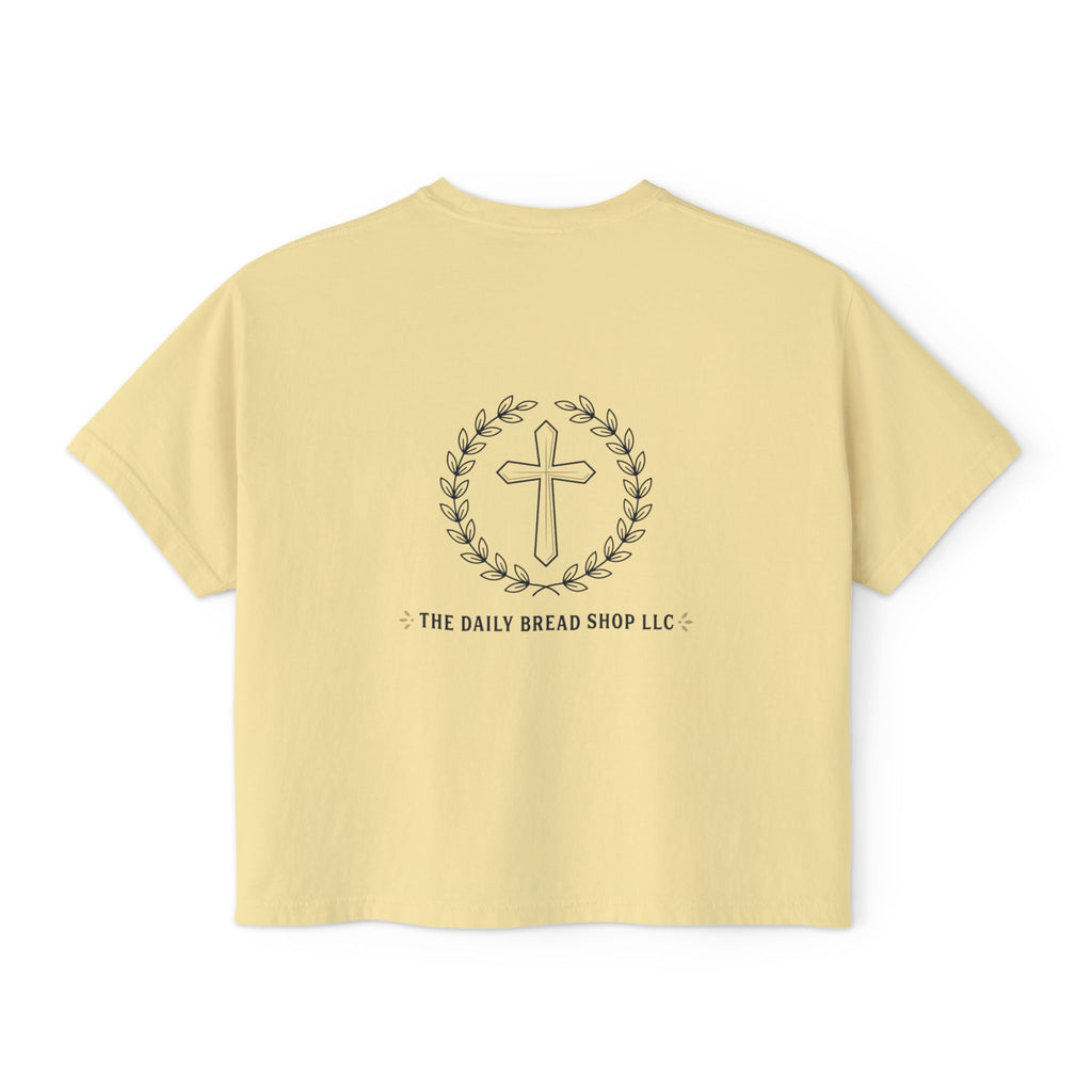 Women's Christian Boxy Tee — Write the Vision and Make it Plain (KJV)
