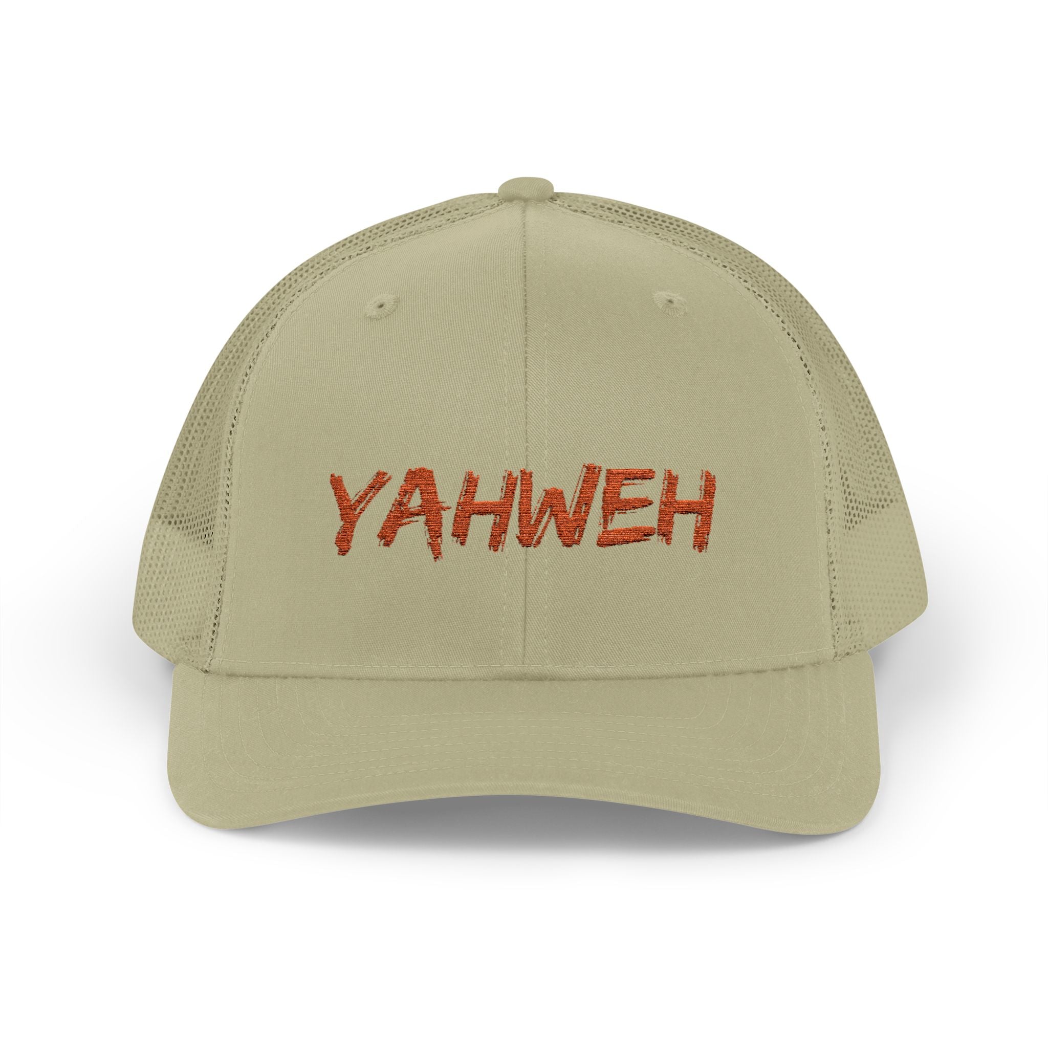 Yahweh Embroidered Trucker Cap (Mesh Back)