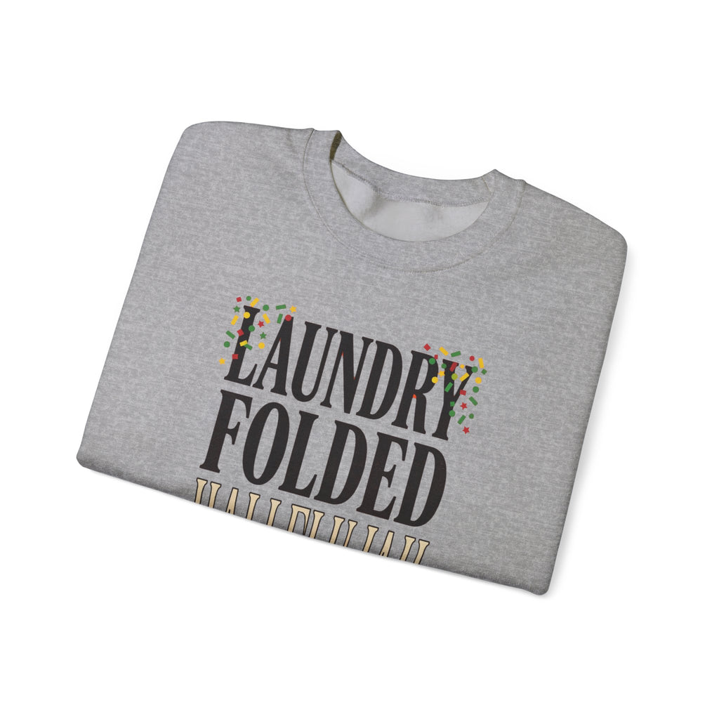 Laundry Folded Hallelujah Sweatshirt | Everything Hallelujah, Cozy Typography
