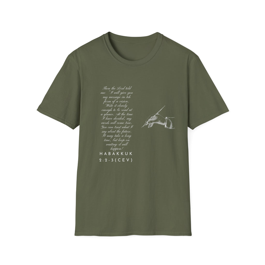 Soft T-Shirt — Write the Vision and Make it Plain (CEV)