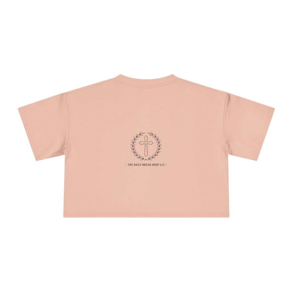 Loved Crop Tee — Christian Faith Message Women’s Cropped Shirt