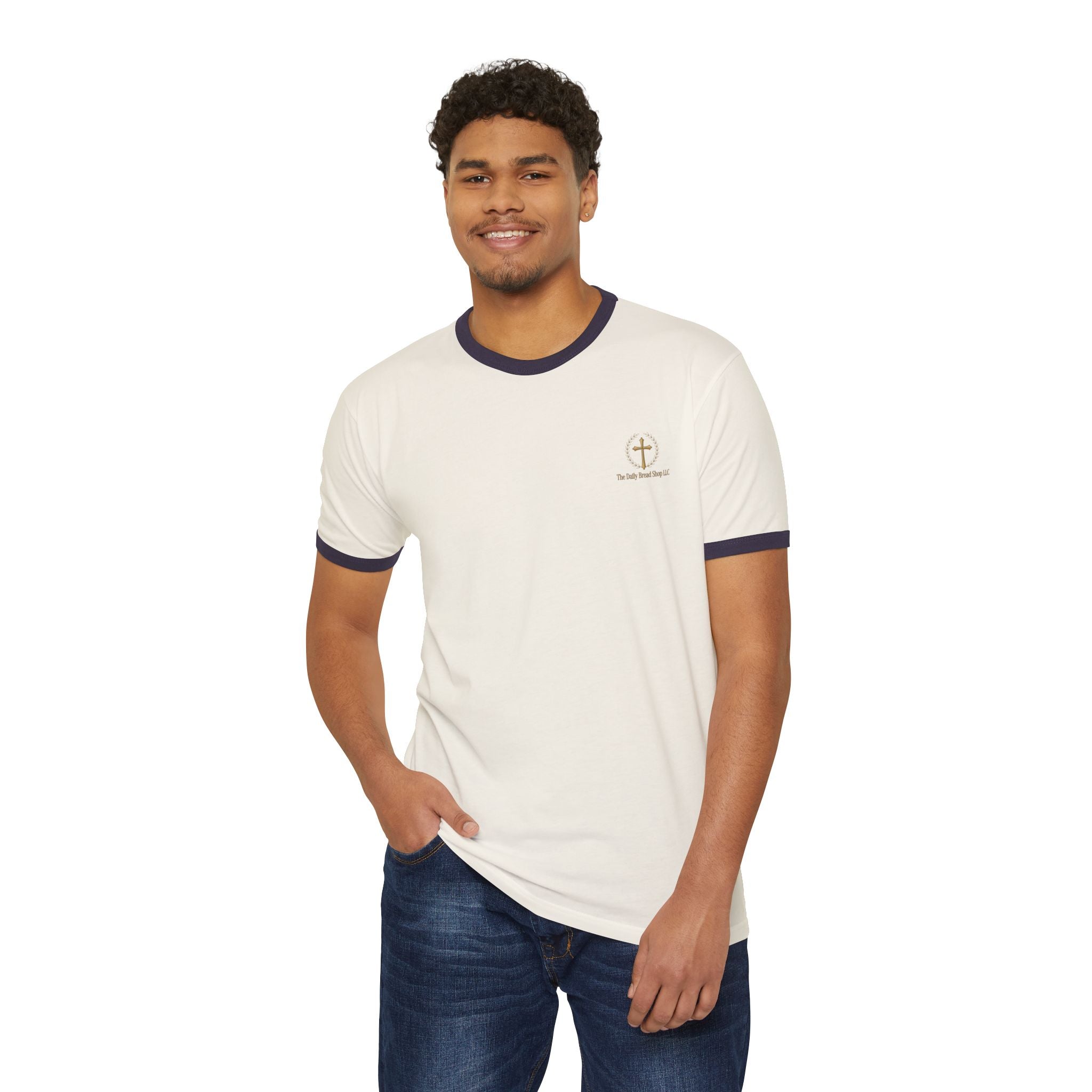 Introducing God Cross Ringer T-Shirt – Faith-Based Vintage Style