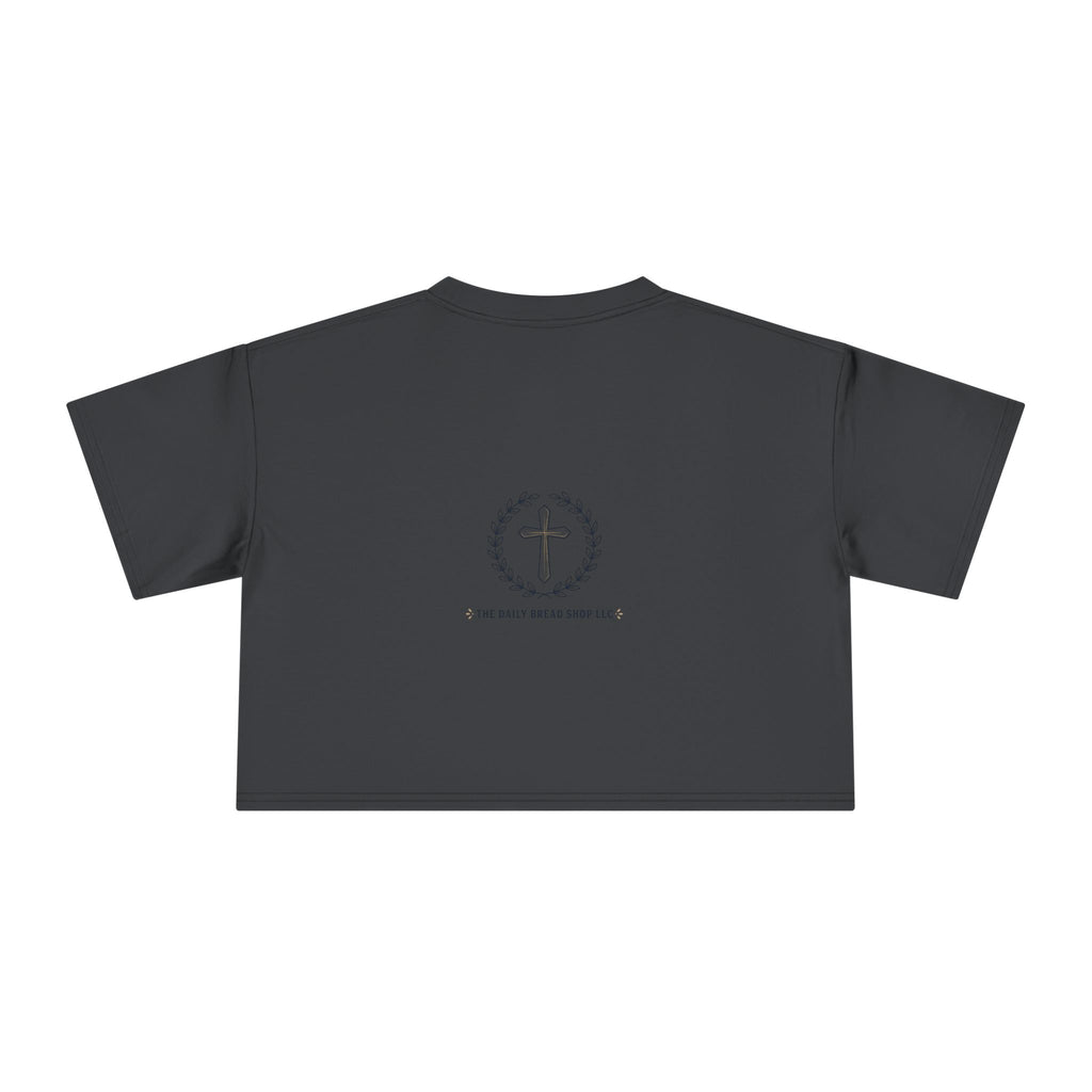 Loved Crop Tee — Christian Faith Message Women’s Cropped Shirt