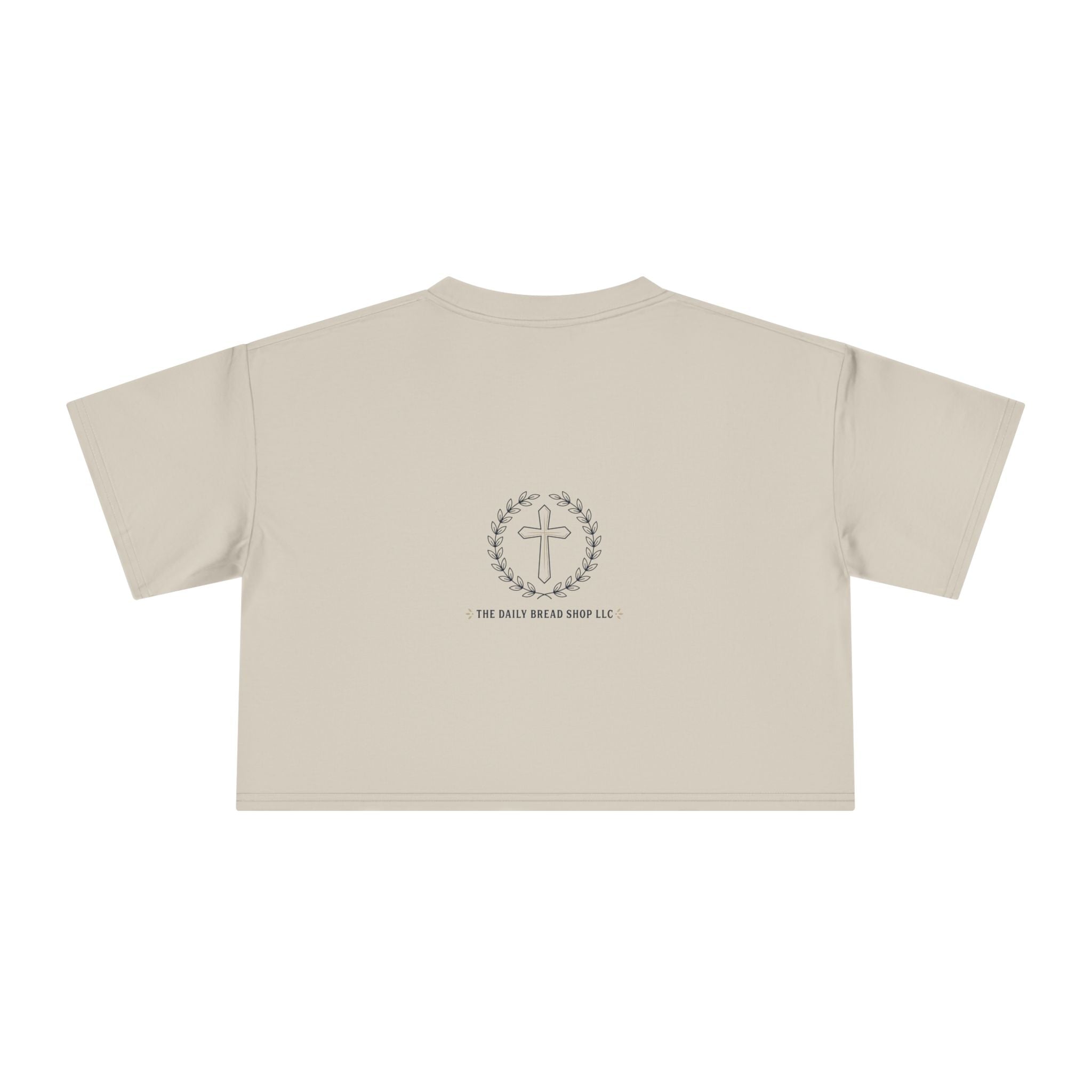 Loved Crop Tee — Christian Faith Message Women’s Cropped Shirt