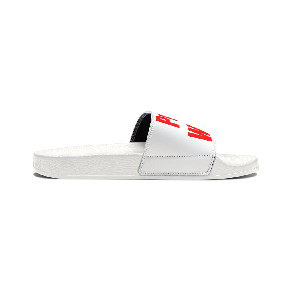 Prayer Warrior Slide Sandals for Men — Removable Strap Casual Beach & Pool Slides