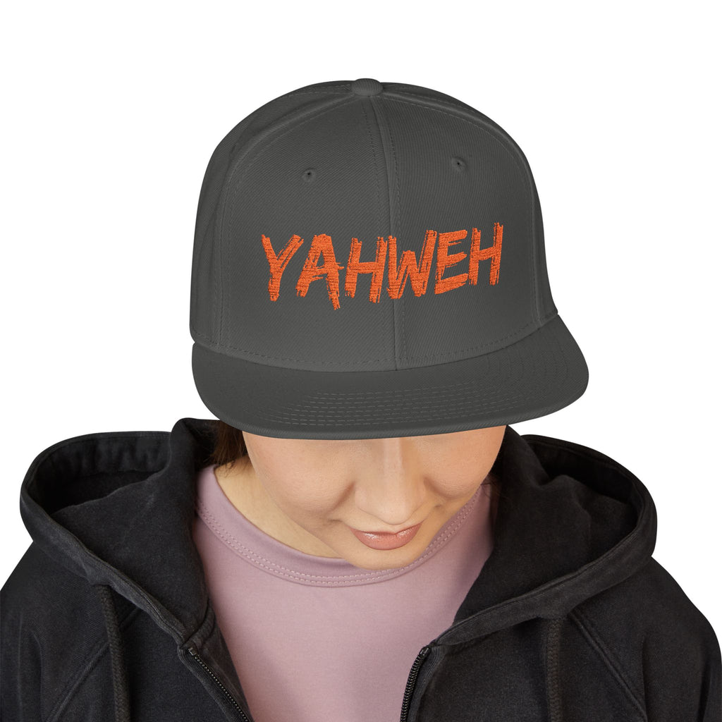 Embroidered "Yahweh" Snapback Hat - Streetwear Christian Cap