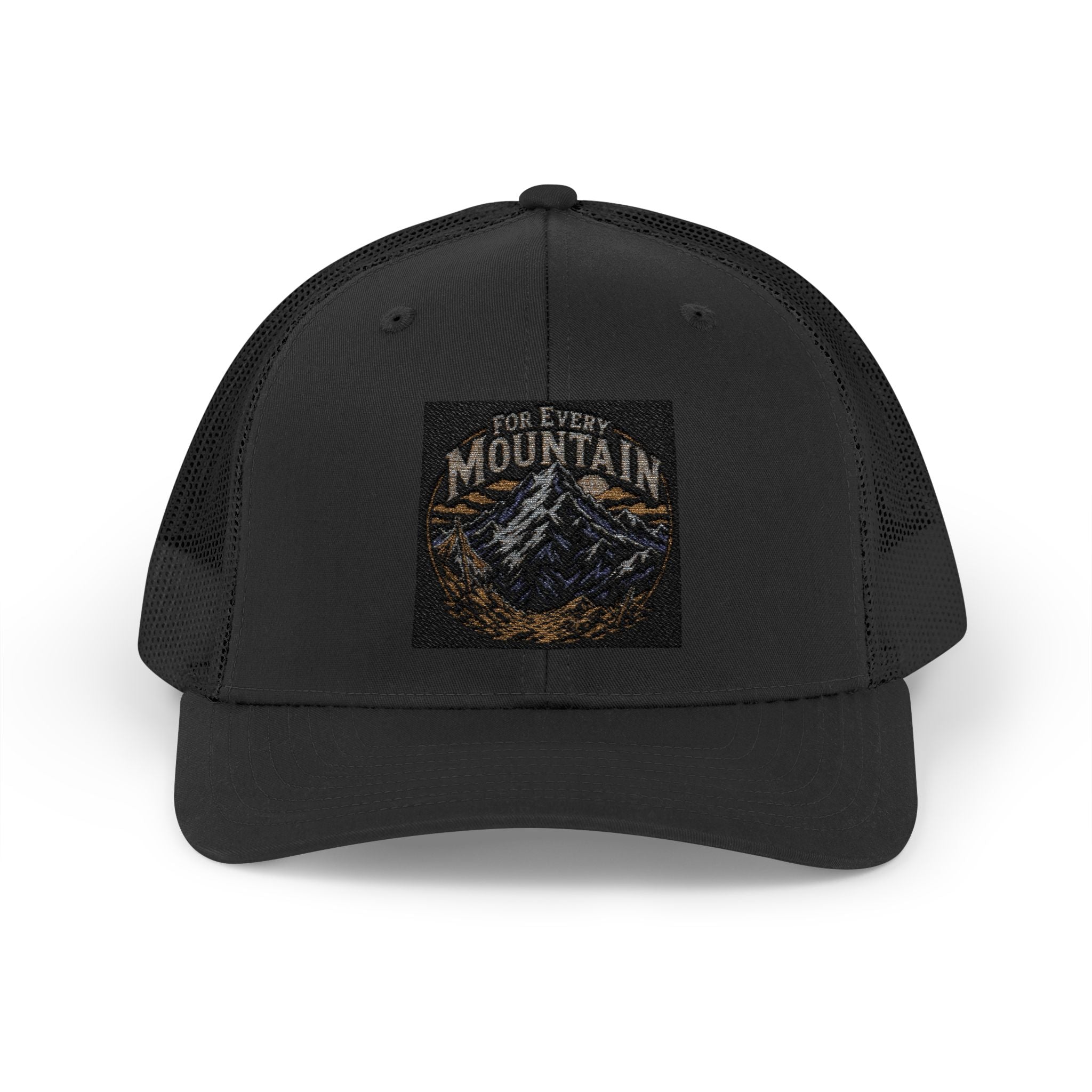 Mountain Patch Trucker Cap — Vintage Outdoor Snapback Hat