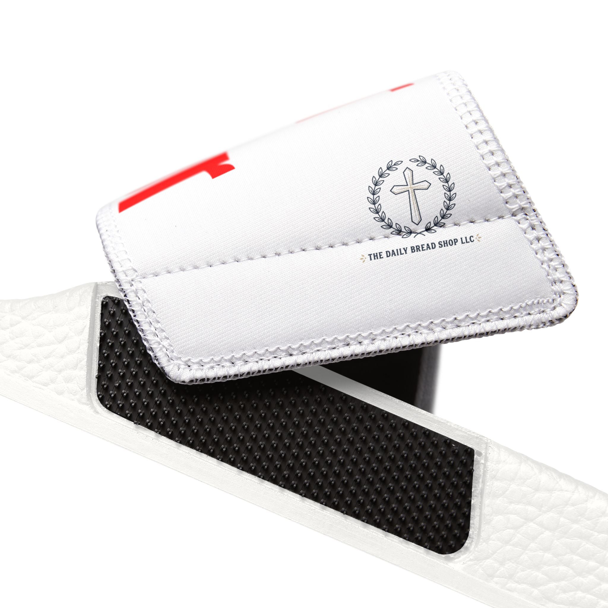Prayer Warrior Slide Sandals for Men — Removable Strap Casual Beach & Pool Slides