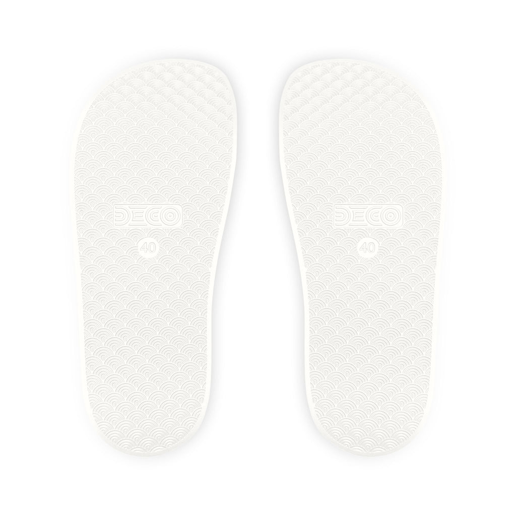 Prayer Warrior Slide Sandals for Men — Removable Strap Casual Beach & Pool Slides