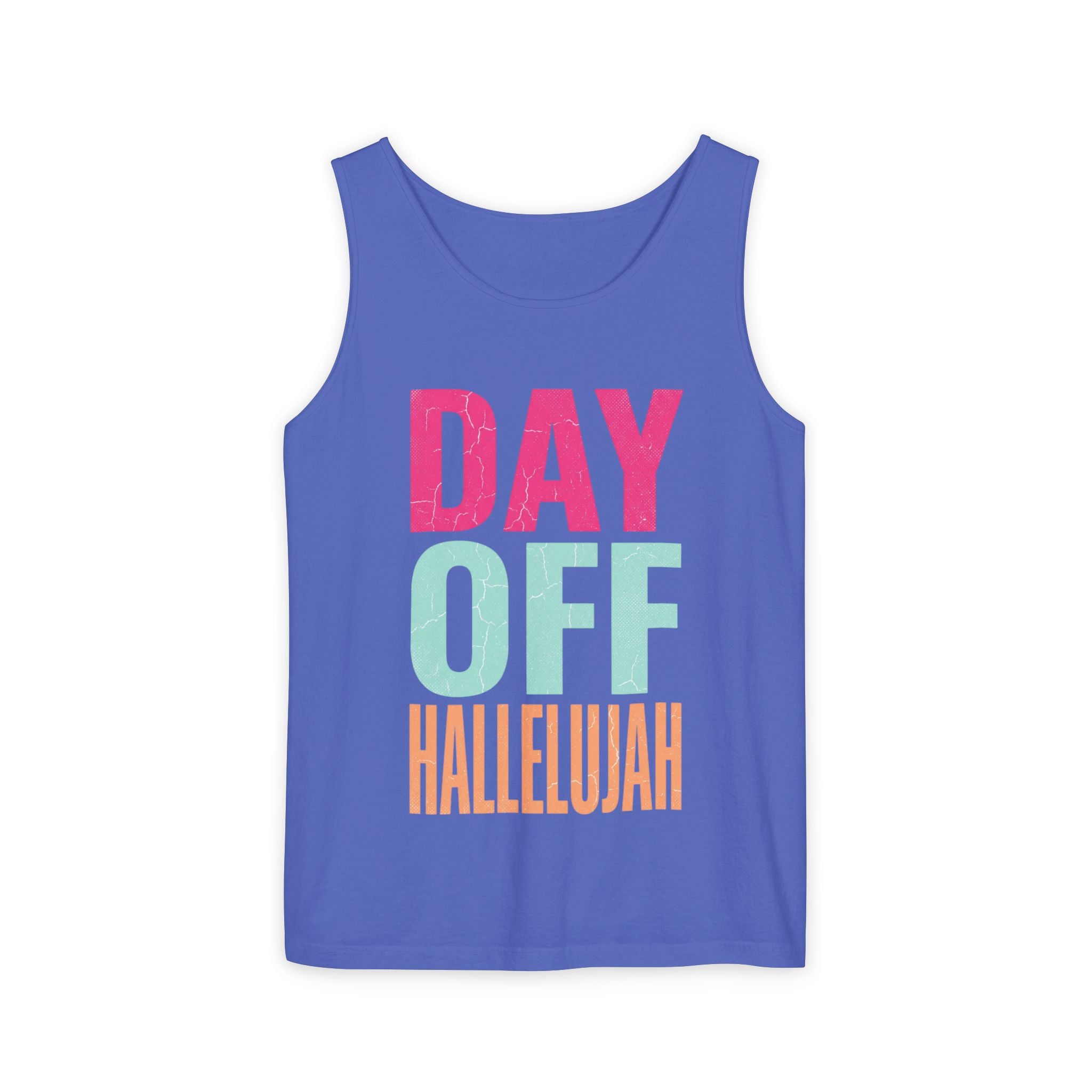 Day Off Hallelujah Tank Top — Funny Relaxation Vacation Shirt
