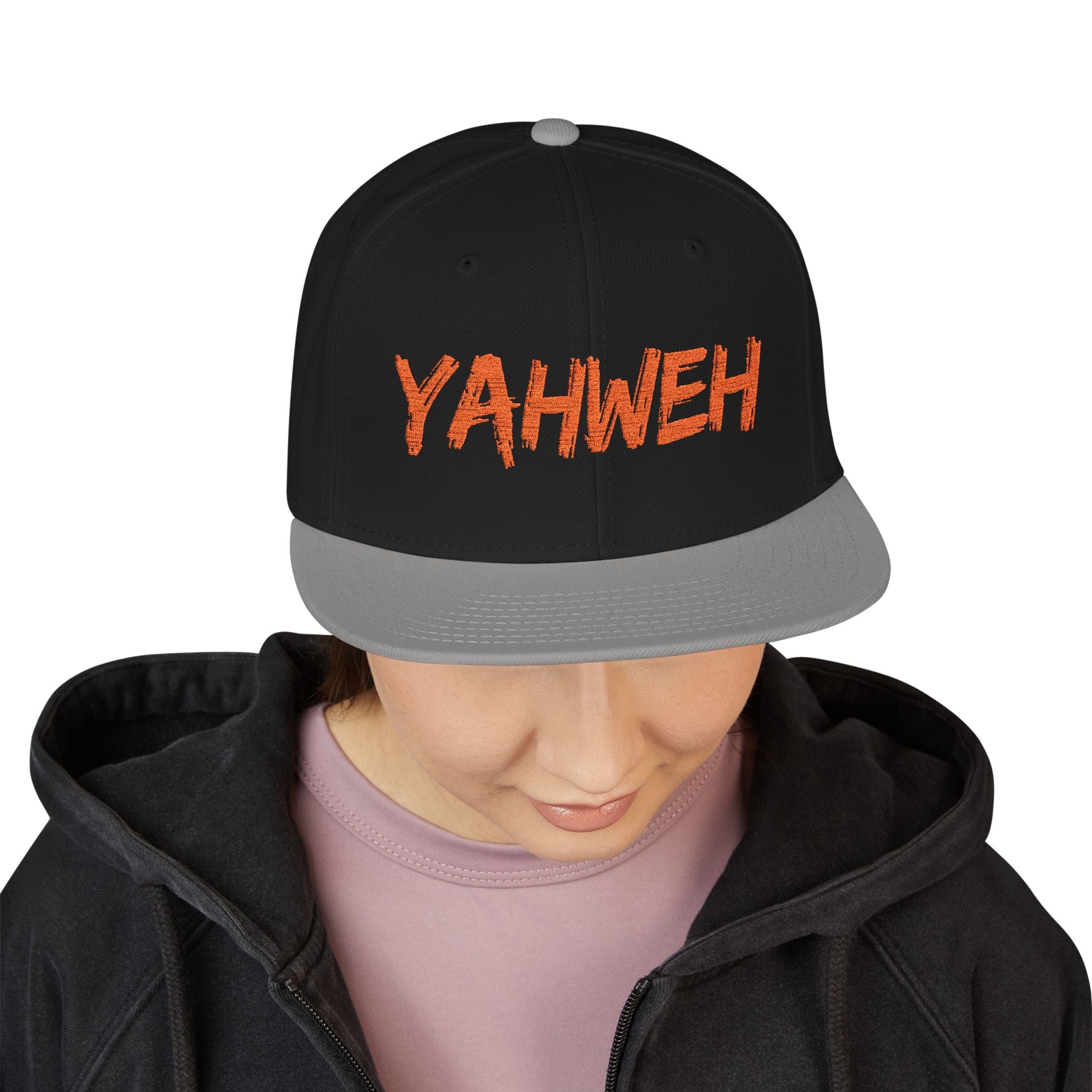 Embroidered "Yahweh" Snapback Hat - Streetwear Christian Cap