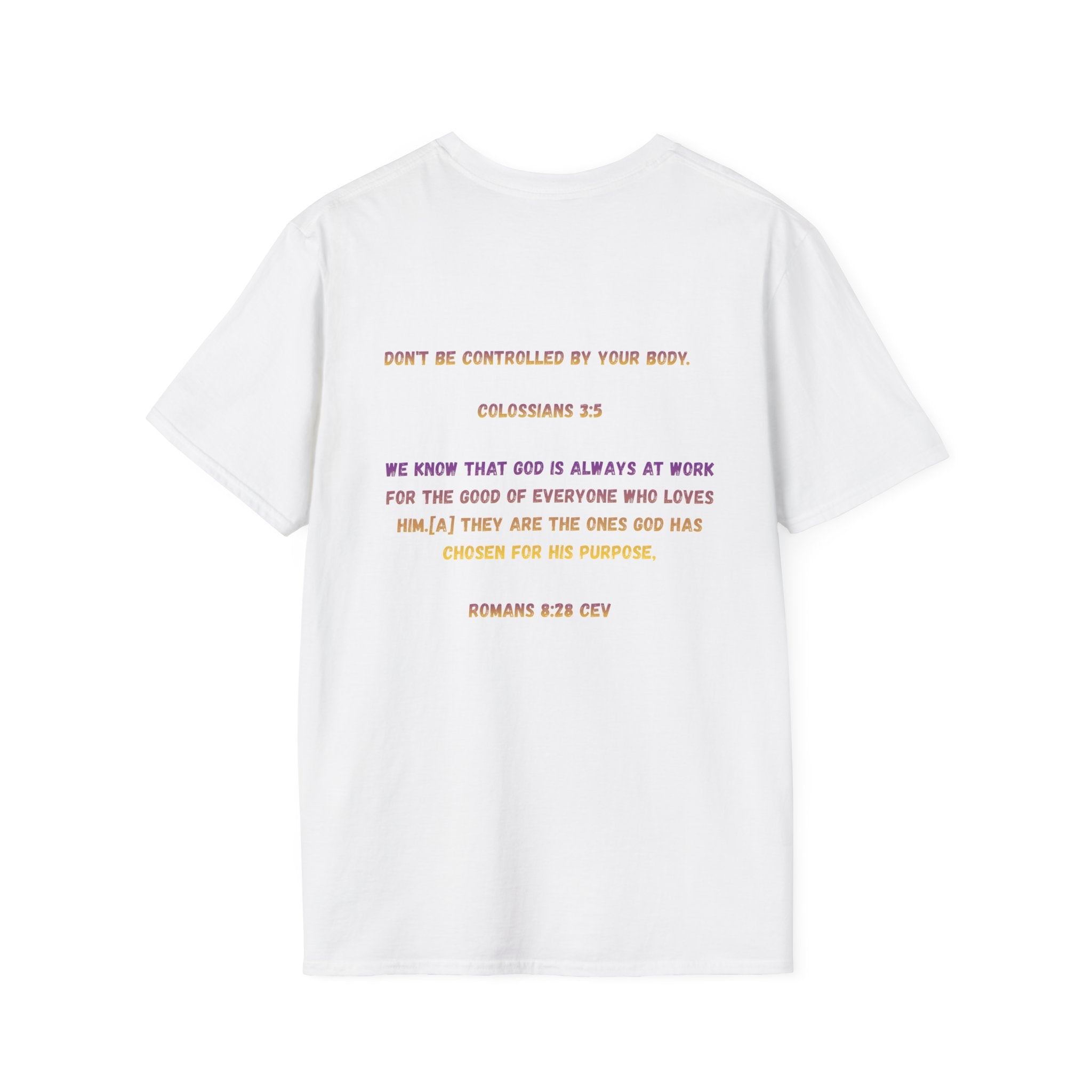 Christian Inspirational T-Shirt — Colossians 3:5 Faith Message
