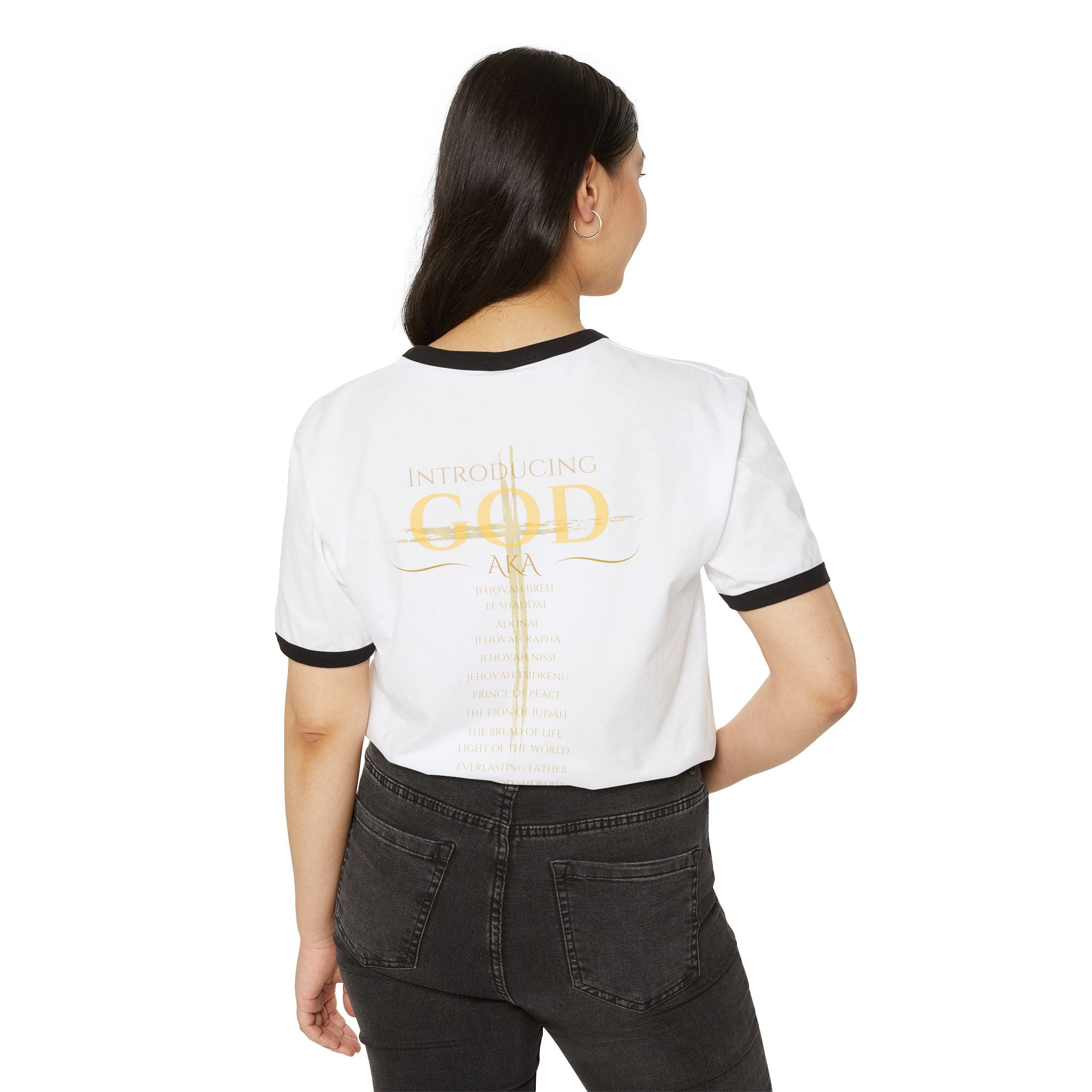 Introducing God Cross Ringer T-Shirt – Faith-Based Vintage Style