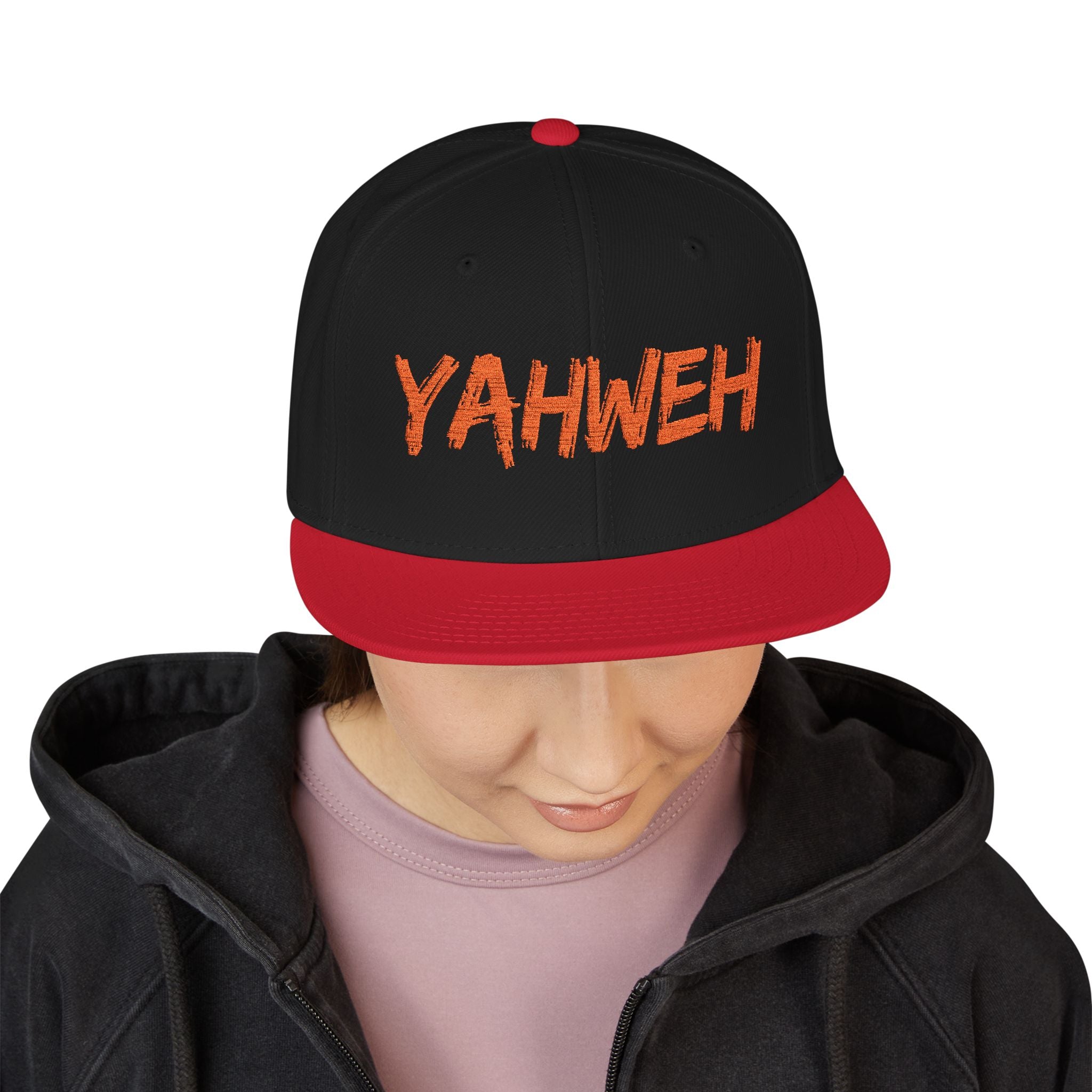 Embroidered "Yahweh" Snapback Hat - Streetwear Christian Cap