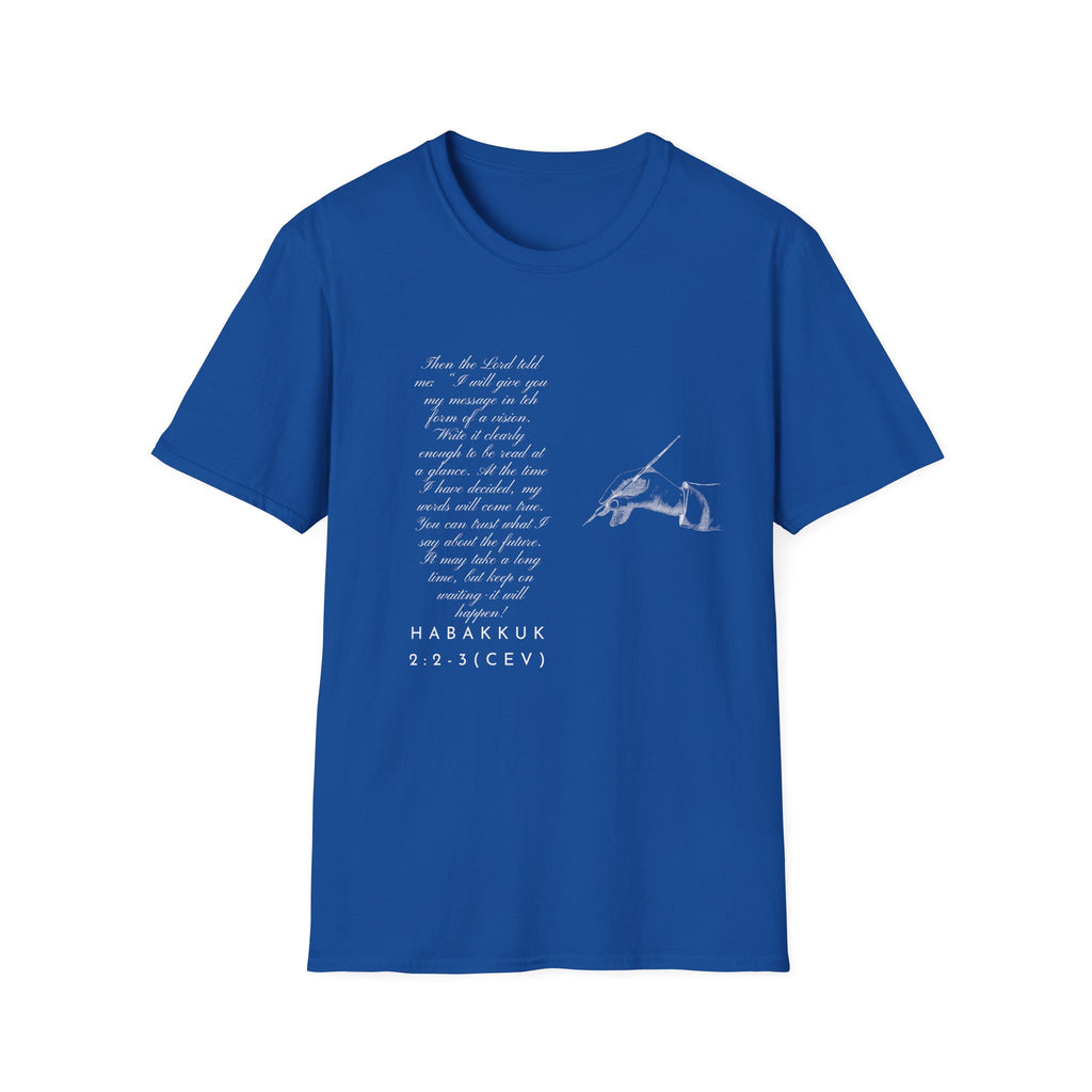 Soft T-Shirt — Write the Vision and Make it Plain (CEV)
