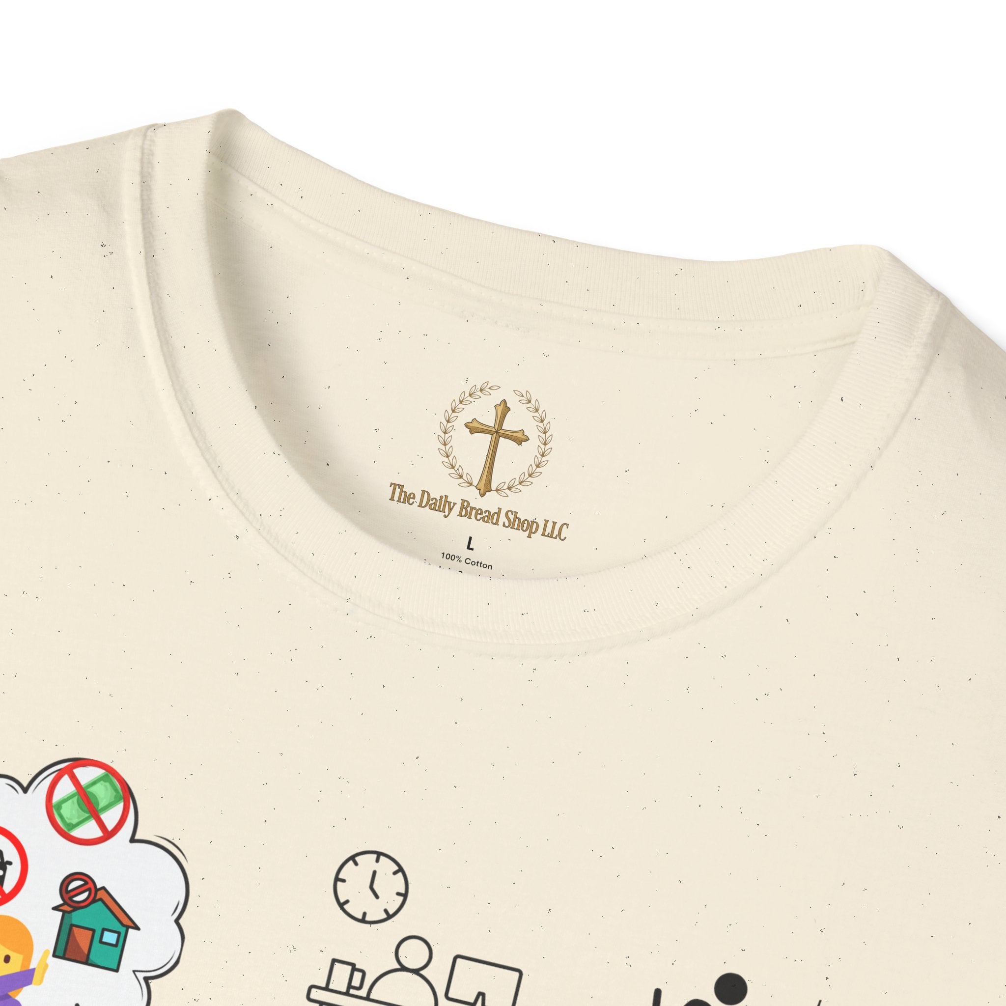Christian Inspirational T-Shirt — Colossians 3:5 Faith Message