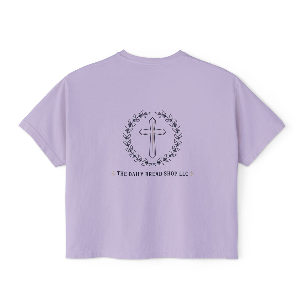 Women's Boxy Tee — Write the Vision and Make it Plain (CEV)