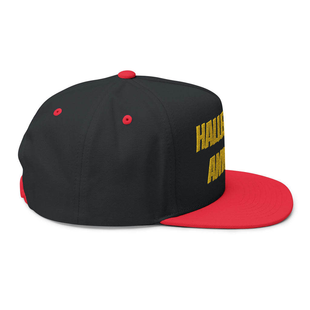 Hallelujah Anyway Flat Bill Cap — Embroidered Christian Snapback