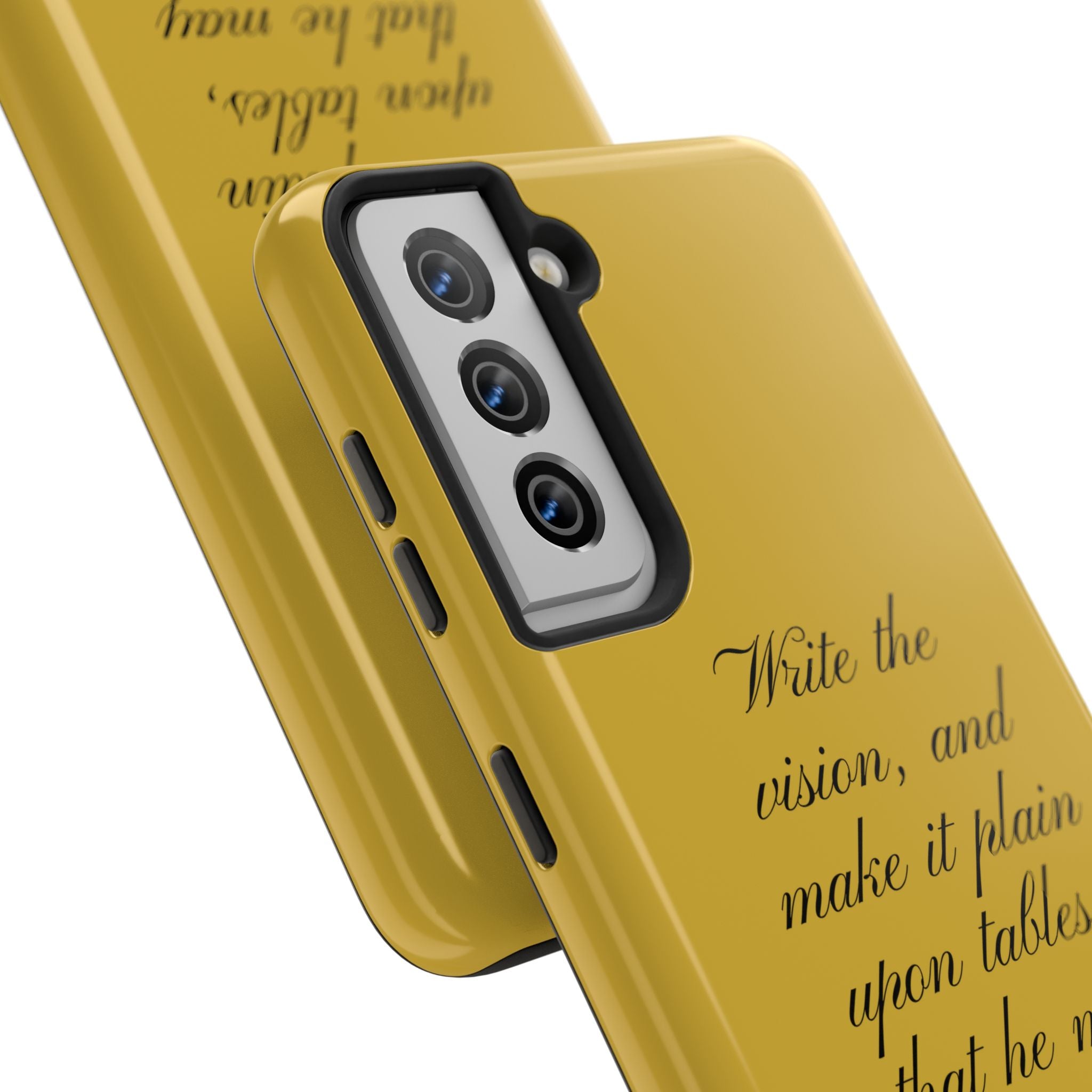 Habakkuk 2:2 Scriptural Tough Phone Case — "Write the vision" Christian Phone Cover