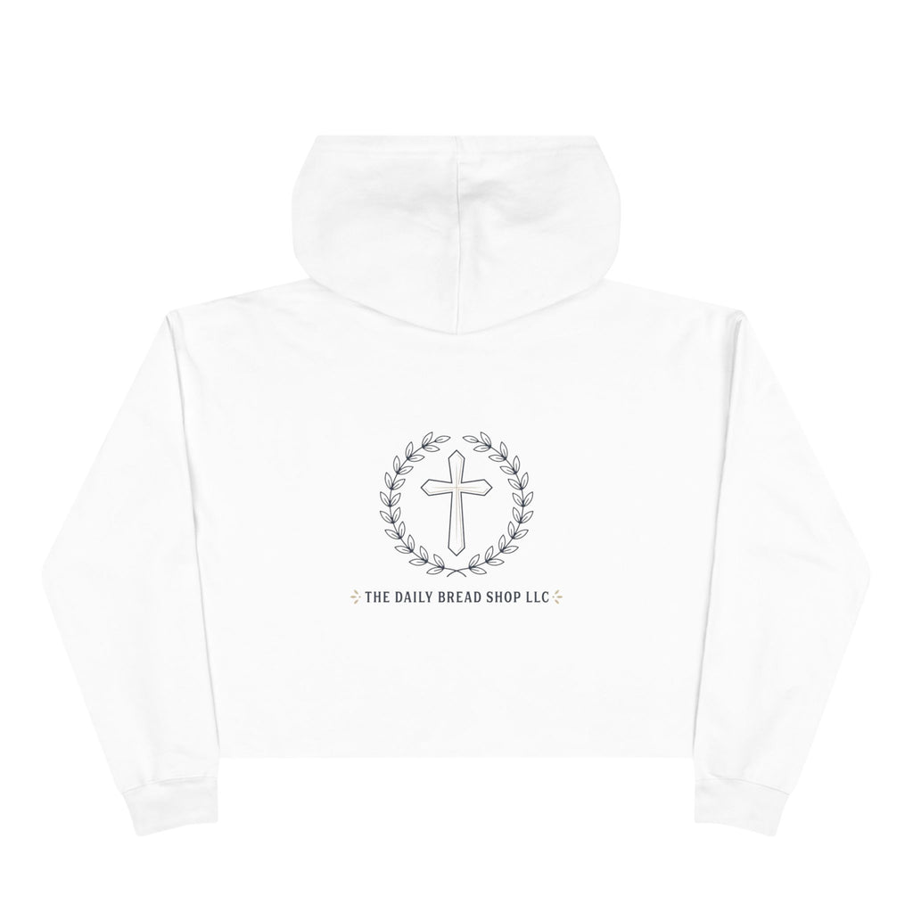 Christian Crop Hoodie — “God Don't Play Bout Me” Faith Graphic Cropped Hoodie