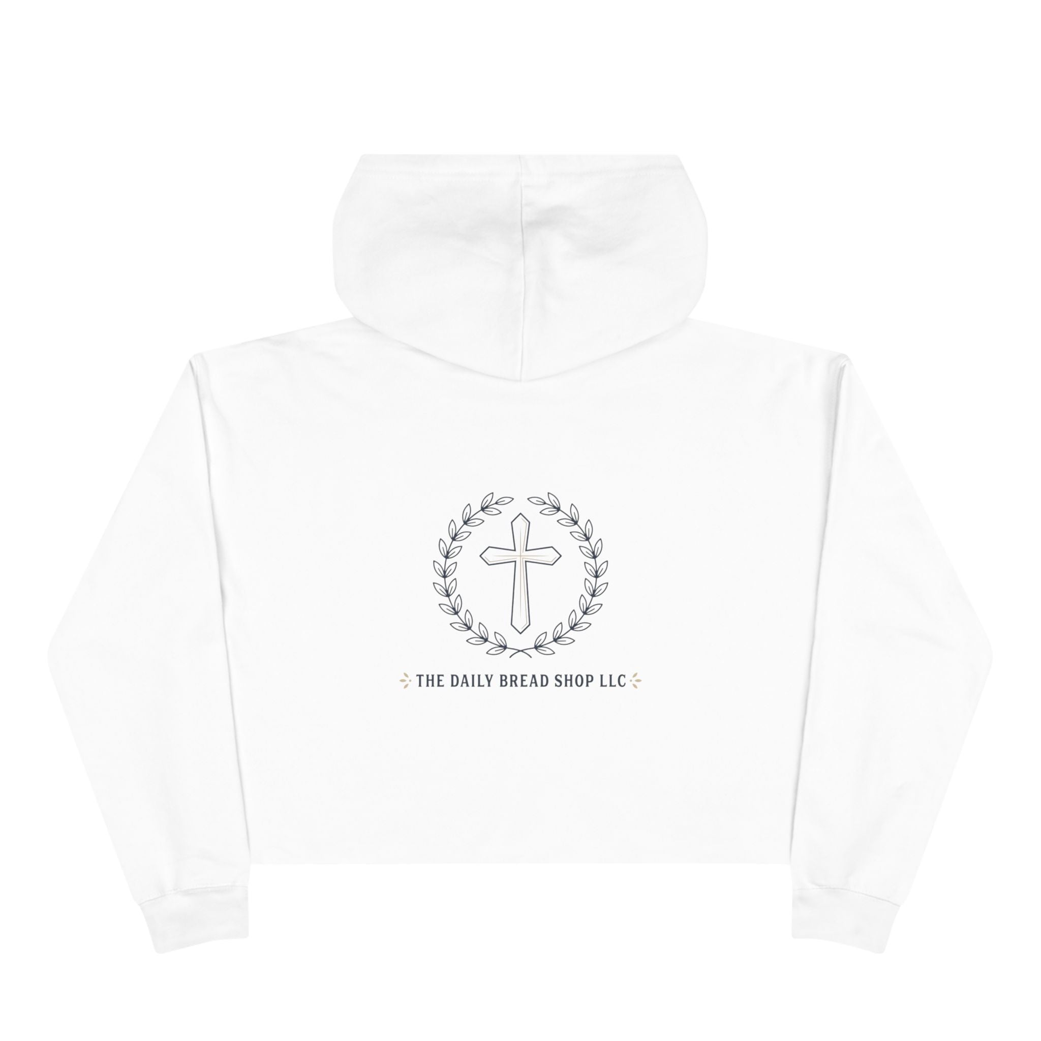 Christian Crop Hoodie — “God Don't Play Bout Me” Faith Graphic Cropped Hoodie