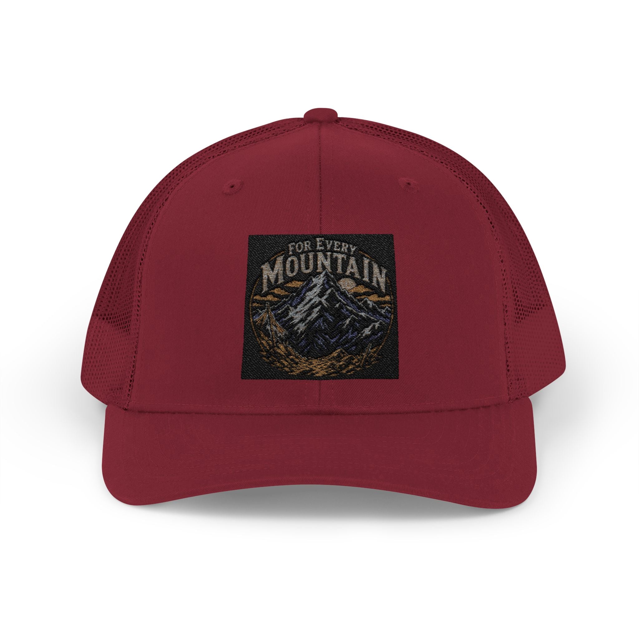 Mountain Patch Trucker Cap — Vintage Outdoor Snapback Hat
