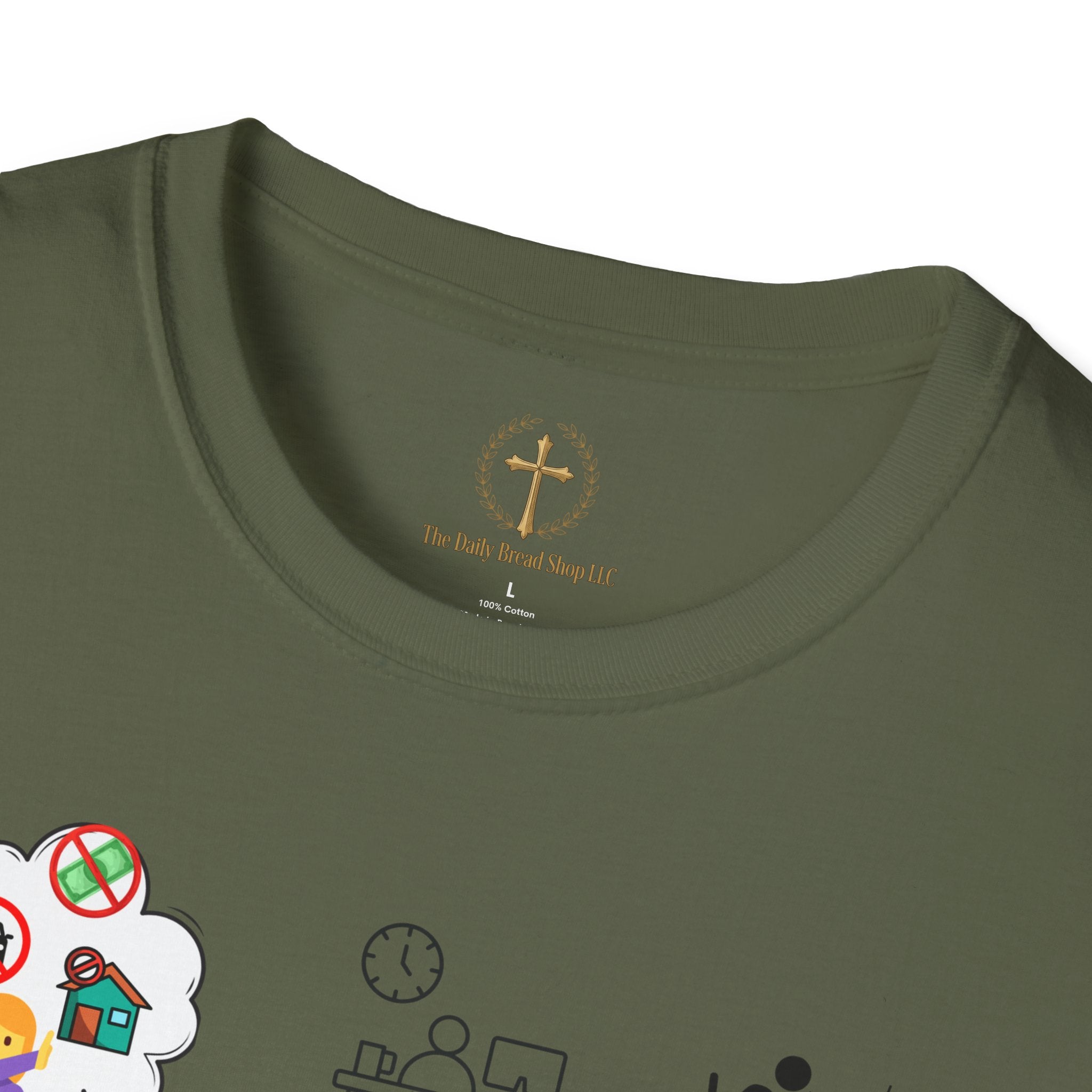 Christian Inspirational T-Shirt — Colossians 3:5 Faith Message