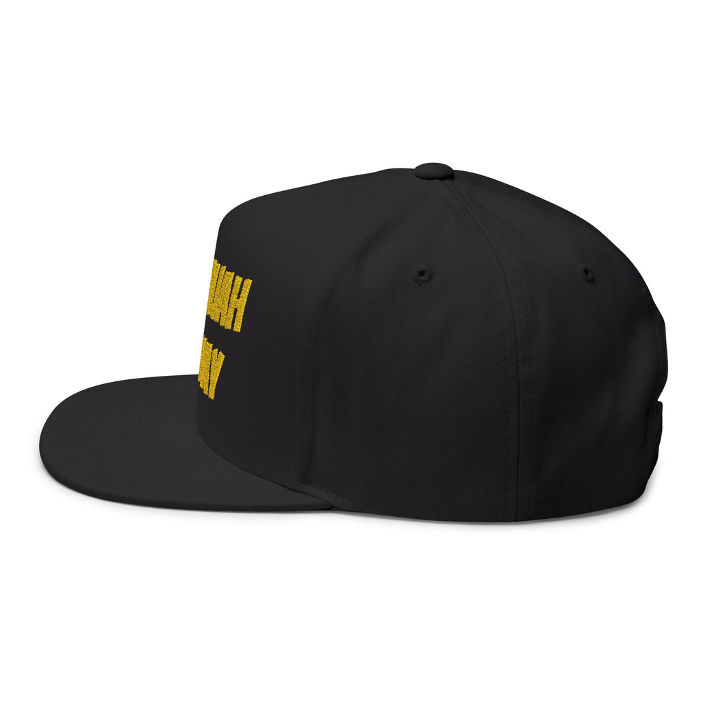Hallelujah Anyway Flat Bill Cap — Embroidered Christian Snapback