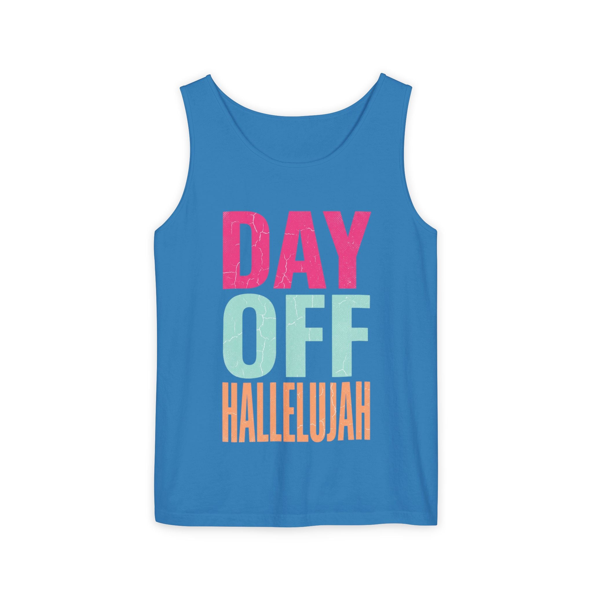 Day Off Hallelujah Tank Top — Funny Relaxation Vacation Shirt