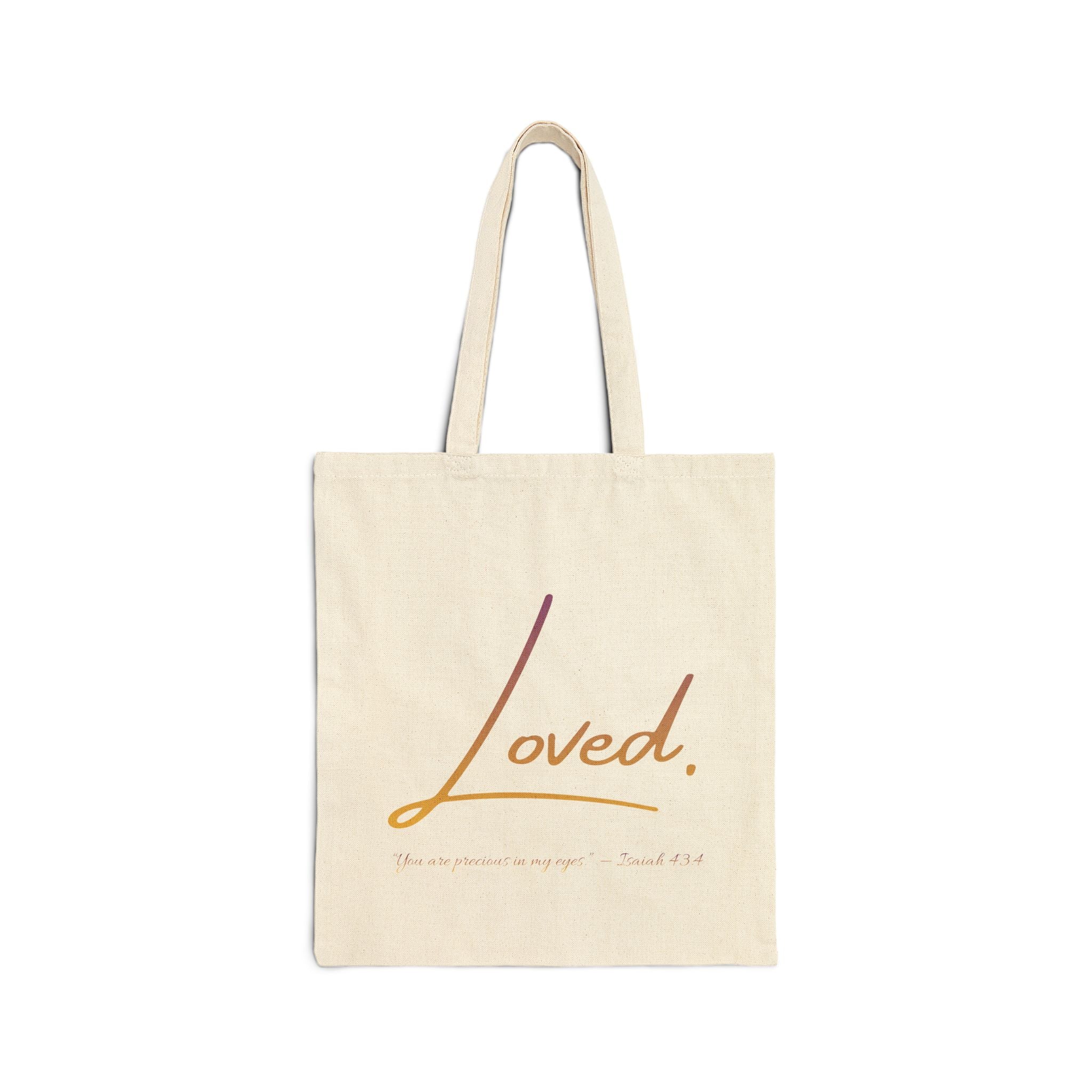 Loved. Canvas Tote Bag  for Gifts & Everyday